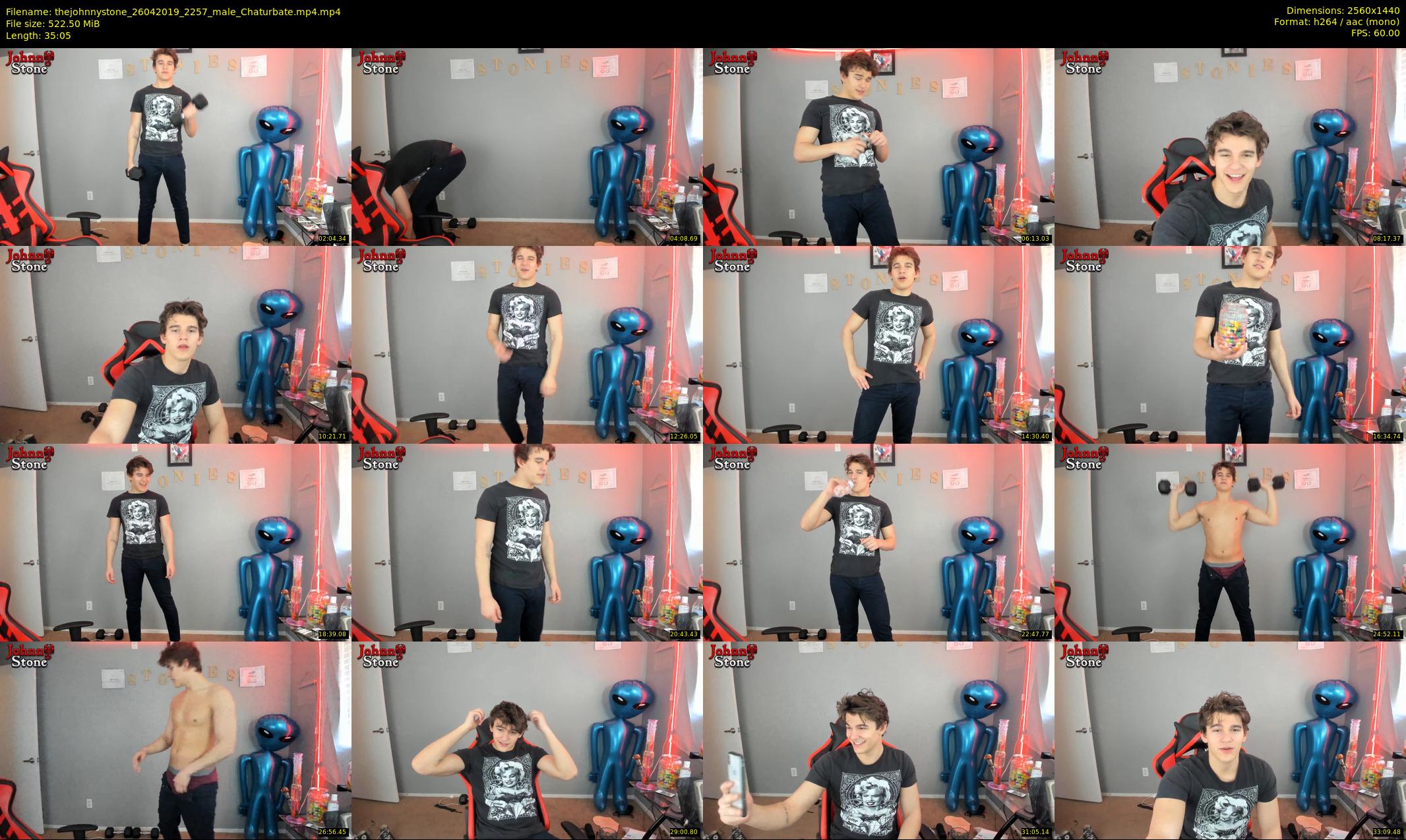thejohnnystone — 36 minute Chaturbate male cam show recording, 1080p, Apr 26, 2019