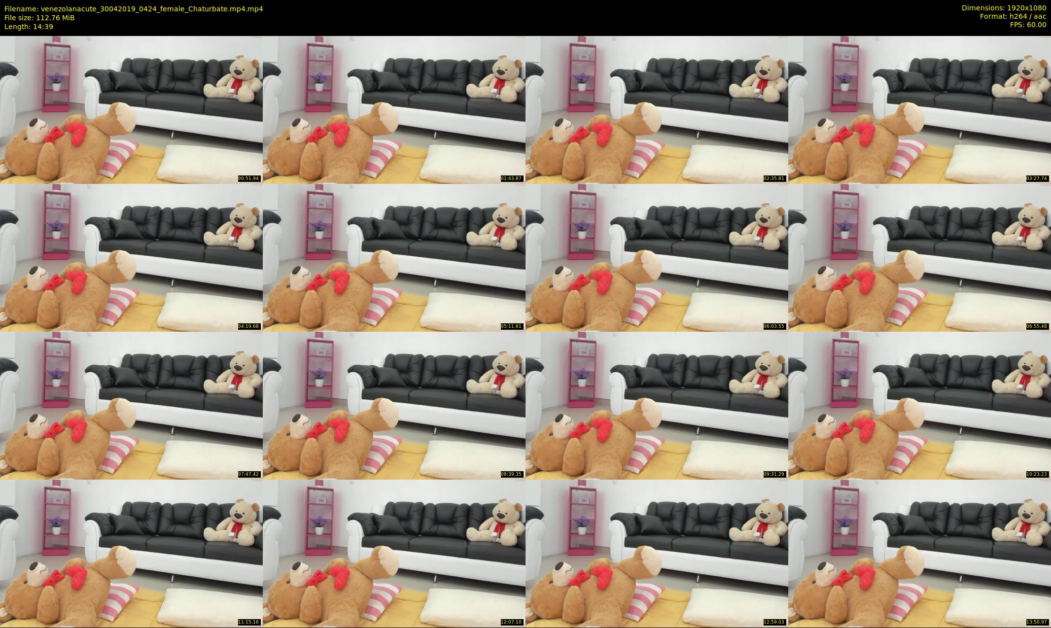 venezolanacute — 15 minute Chaturbate female cam show recording, 1080p, Apr 30, 2019