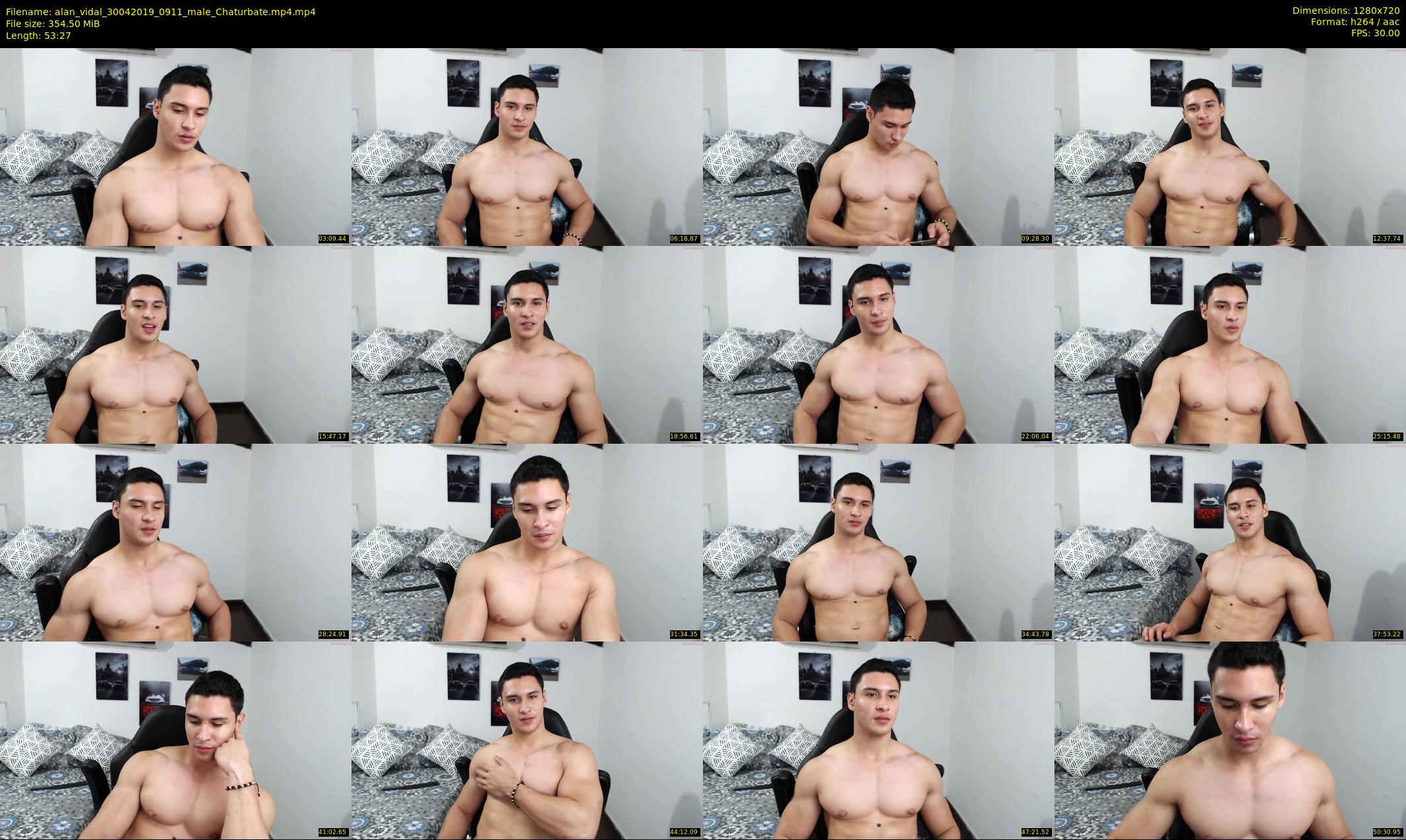 alan_vidal — 54 minute Chaturbate male cam show recording, 720p, Apr 30, 2019