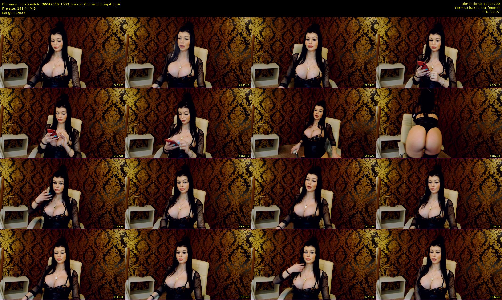 alexissadele — 15 minute Chaturbate female cam show recording, 720p, Apr 30, 2019