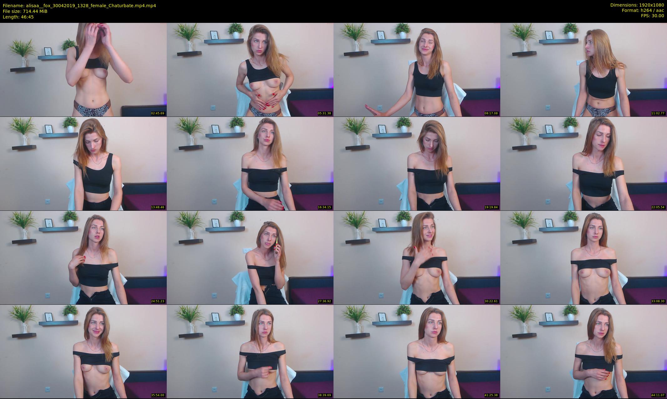 alisaa__fox — 47 minute Chaturbate female cam show recording, 1080p, Apr 30, 2019