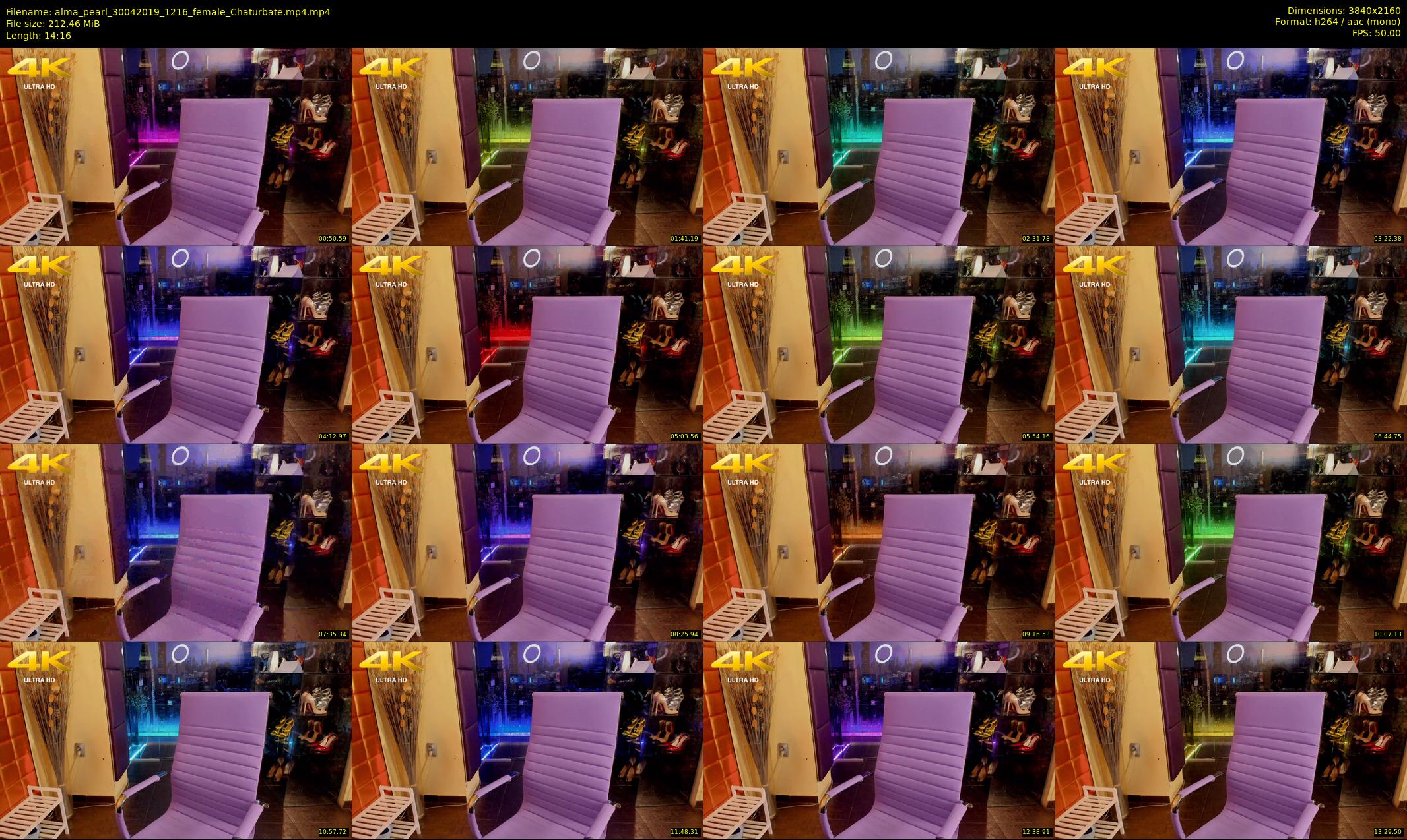 alma_pearl — 15 minute Chaturbate female cam show recording, 4K, Apr 30, 2019