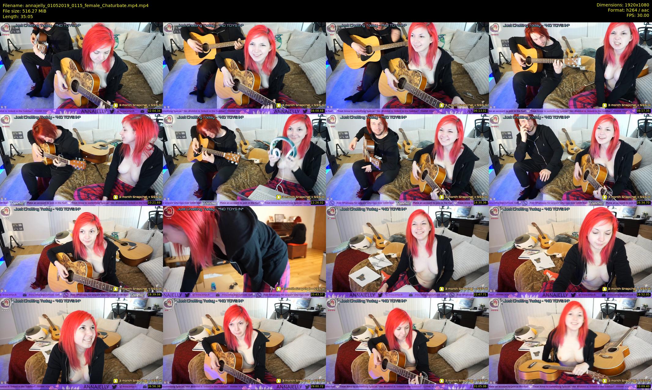 annajelly — 36 minute Chaturbate couple cam show recording, 1080p, May 1, 2019