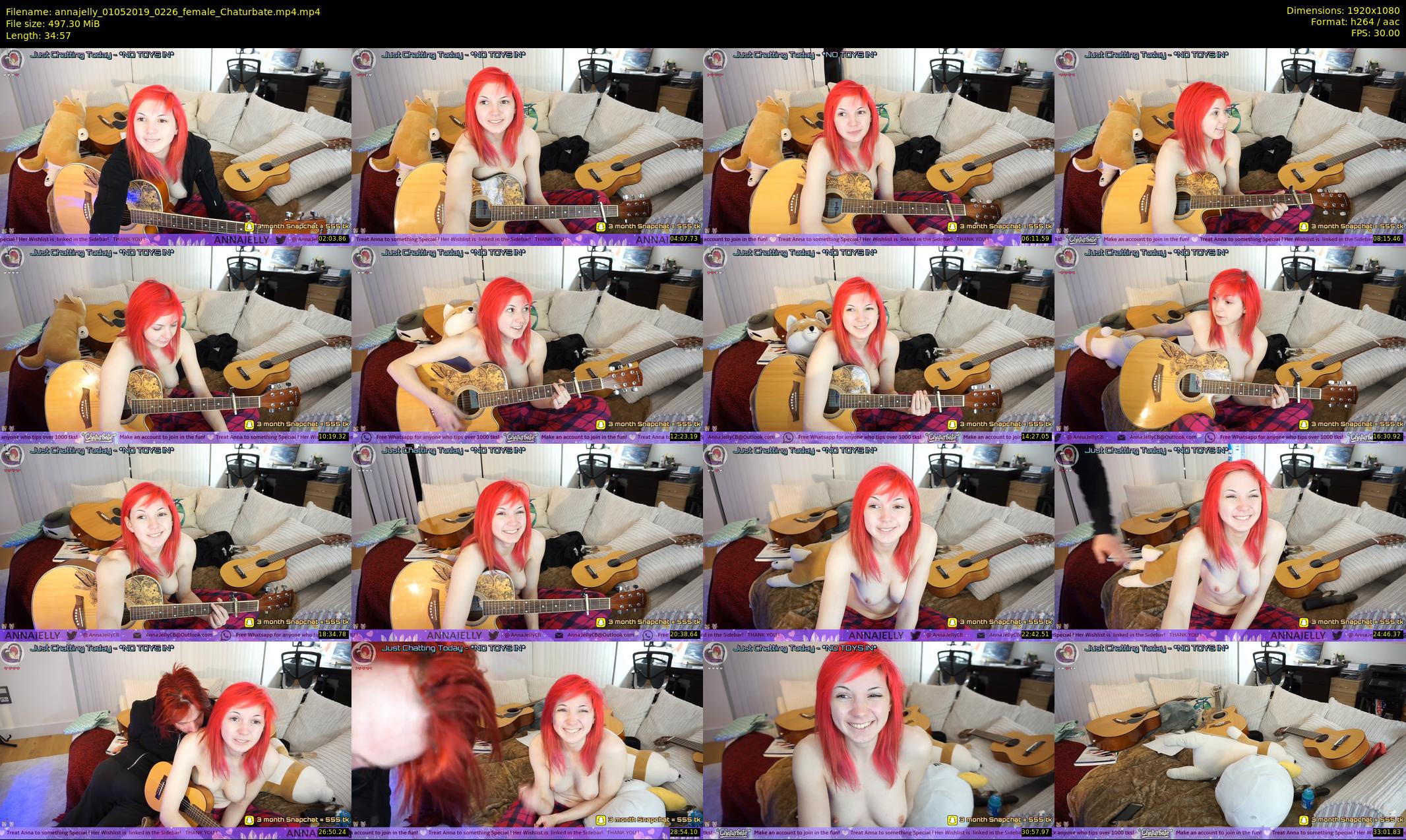 annajelly — 35 minute Chaturbate couple cam show recording, 1080p, May 1, 2019