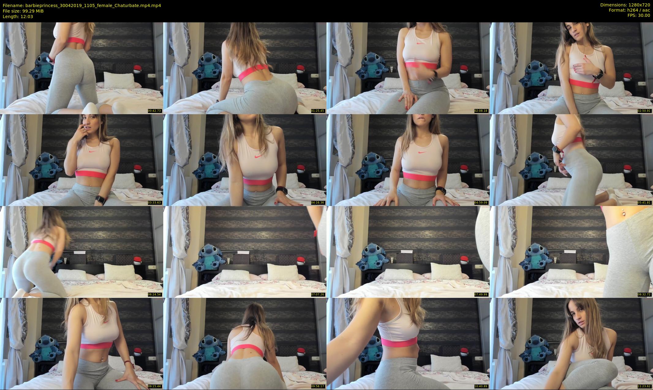 barbieprincess — 13 minute Chaturbate female cam show recording, 720p, Apr 30, 2019
