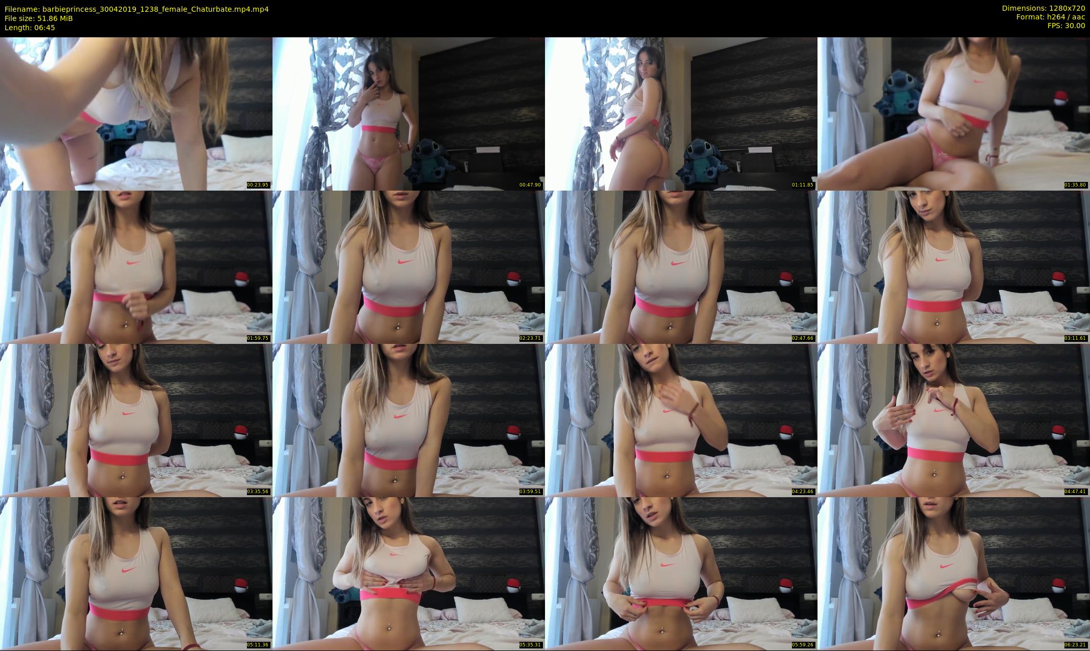 barbieprincess — 7 minute Chaturbate female cam show recording, 720p, Apr 30, 2019