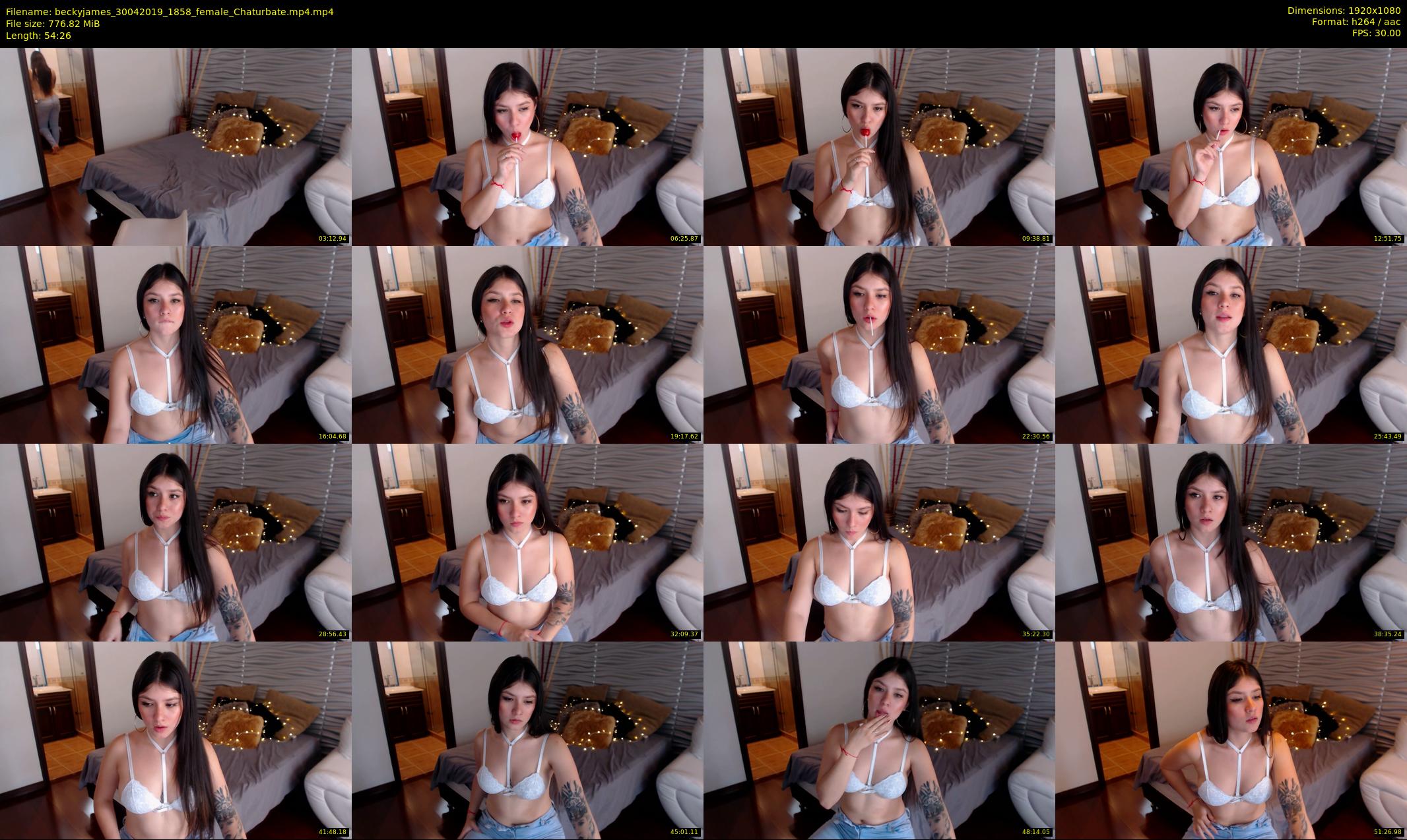 beckyjames — 55 minute Chaturbate female cam show recording, 1080p, Apr 30, 2019
