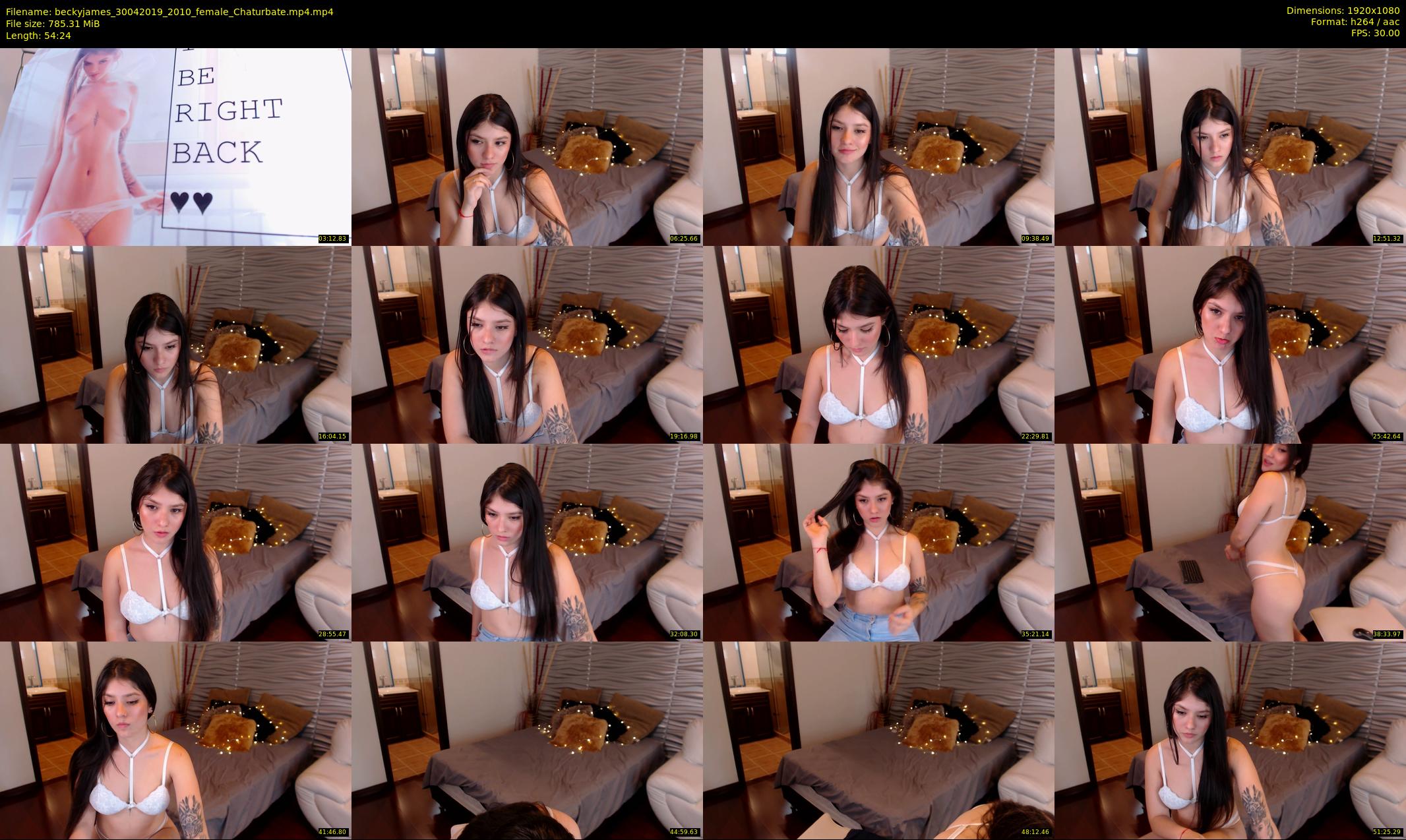 beckyjames — 55 minute Chaturbate female cam show recording, 1080p, Apr 30, 2019
