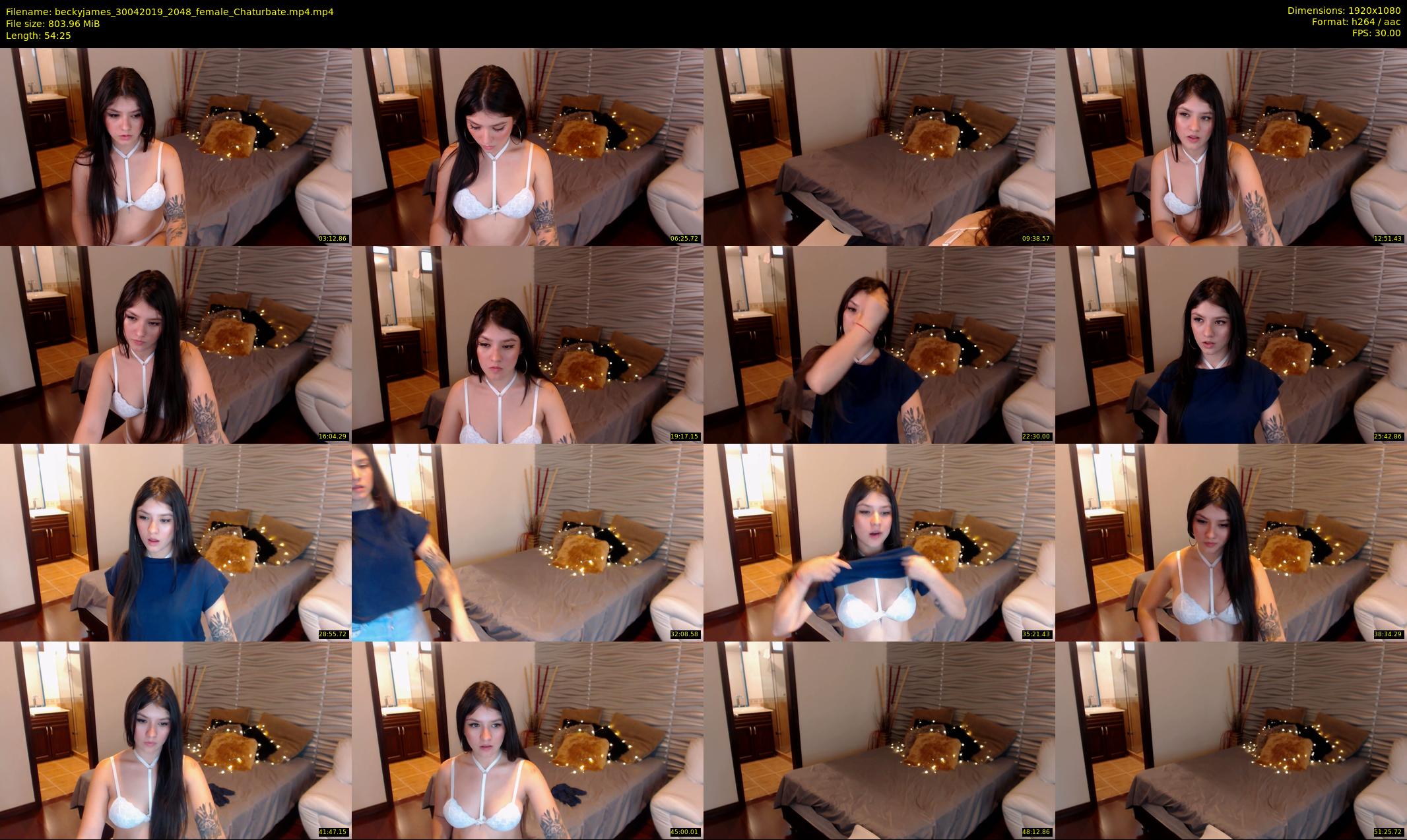 beckyjames — 55 minute Chaturbate female cam show recording, 1080p, Apr 30, 2019