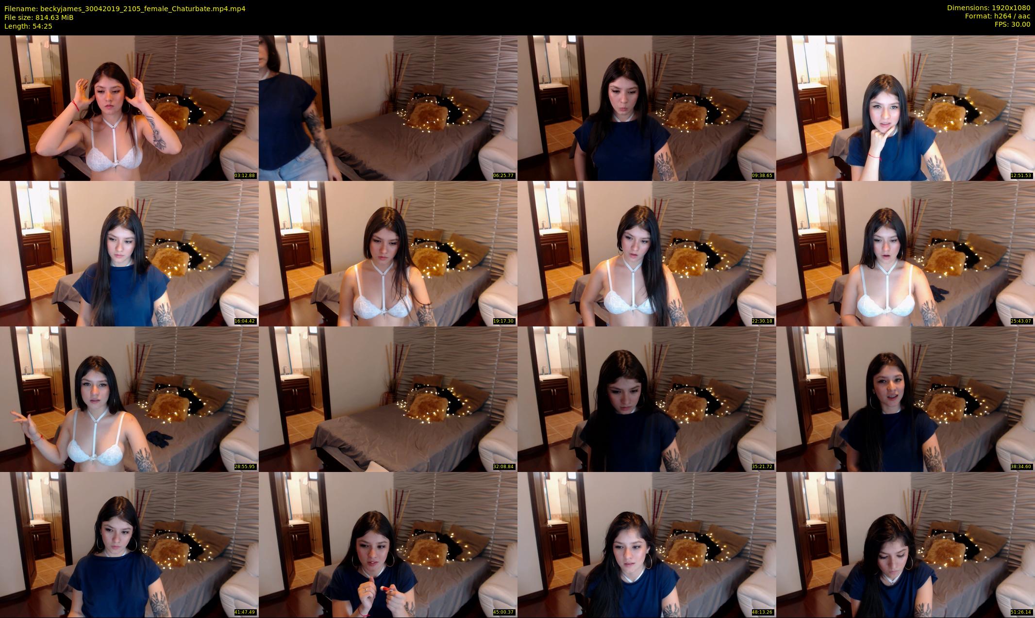 beckyjames — 55 minute Chaturbate female cam show recording, 1080p, Apr 30, 2019