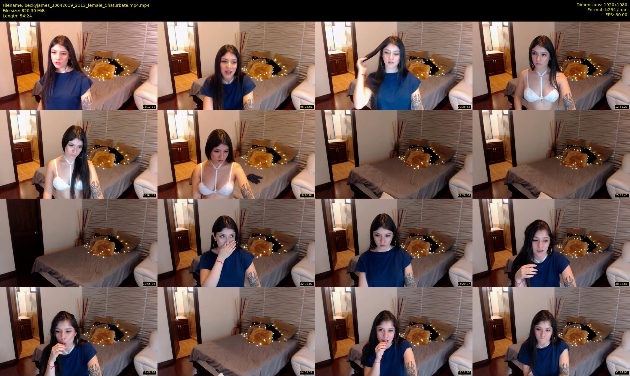 beckyjames — 55 minute Chaturbate female cam show recording, 1080p, Apr 30, 2019