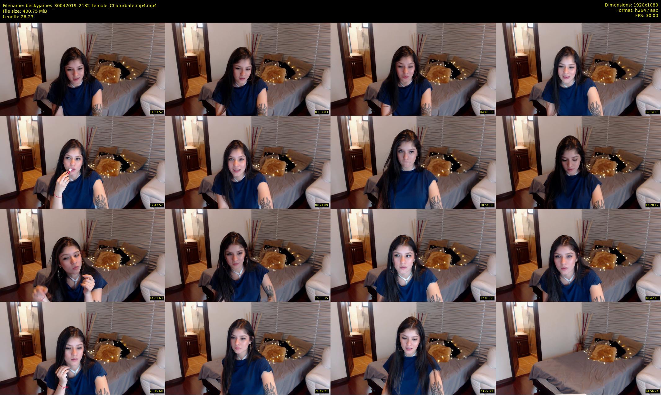 beckyjames — 27 minute Chaturbate female cam show recording, 1080p, Apr 30, 2019
