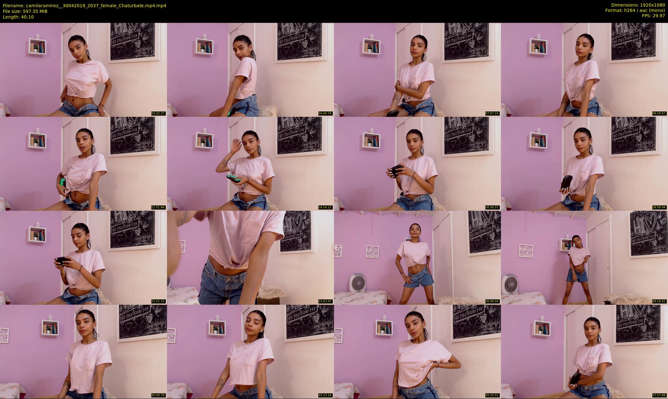 camilaramirez_ — 41 minute Chaturbate female cam show recording, 1080p, Apr 30, 2019