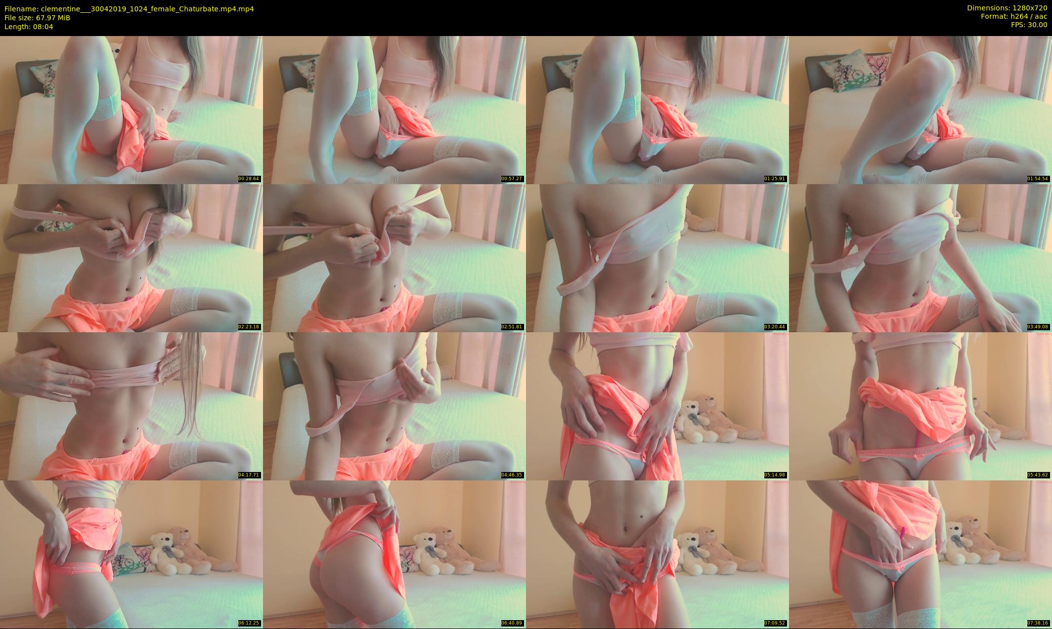 clementine__ — 9 minute Chaturbate female cam show recording, 720p, Apr 30, 2019