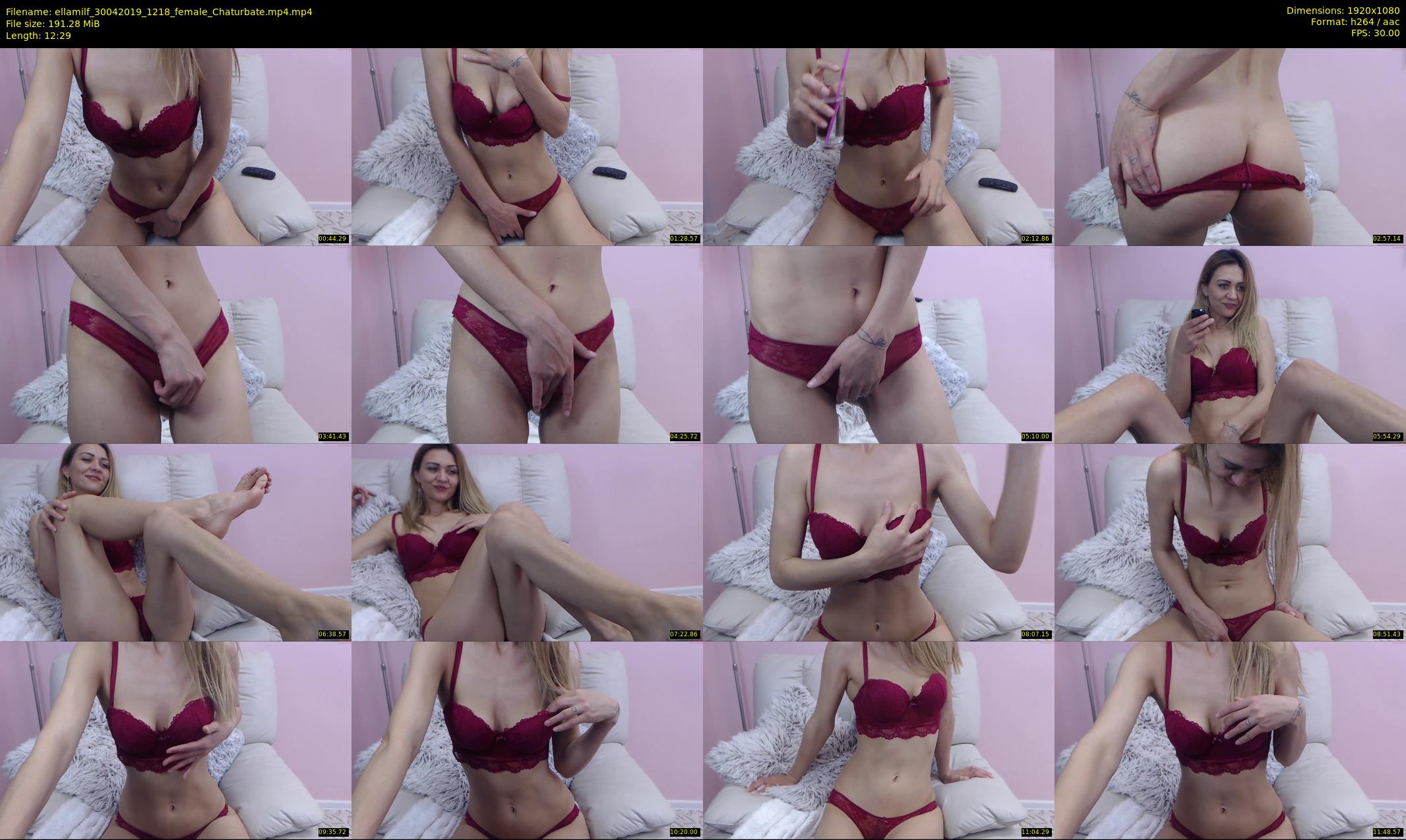 ellamilf — 13 minute Chaturbate female cam show recording, 1080p, Apr 30, 2019