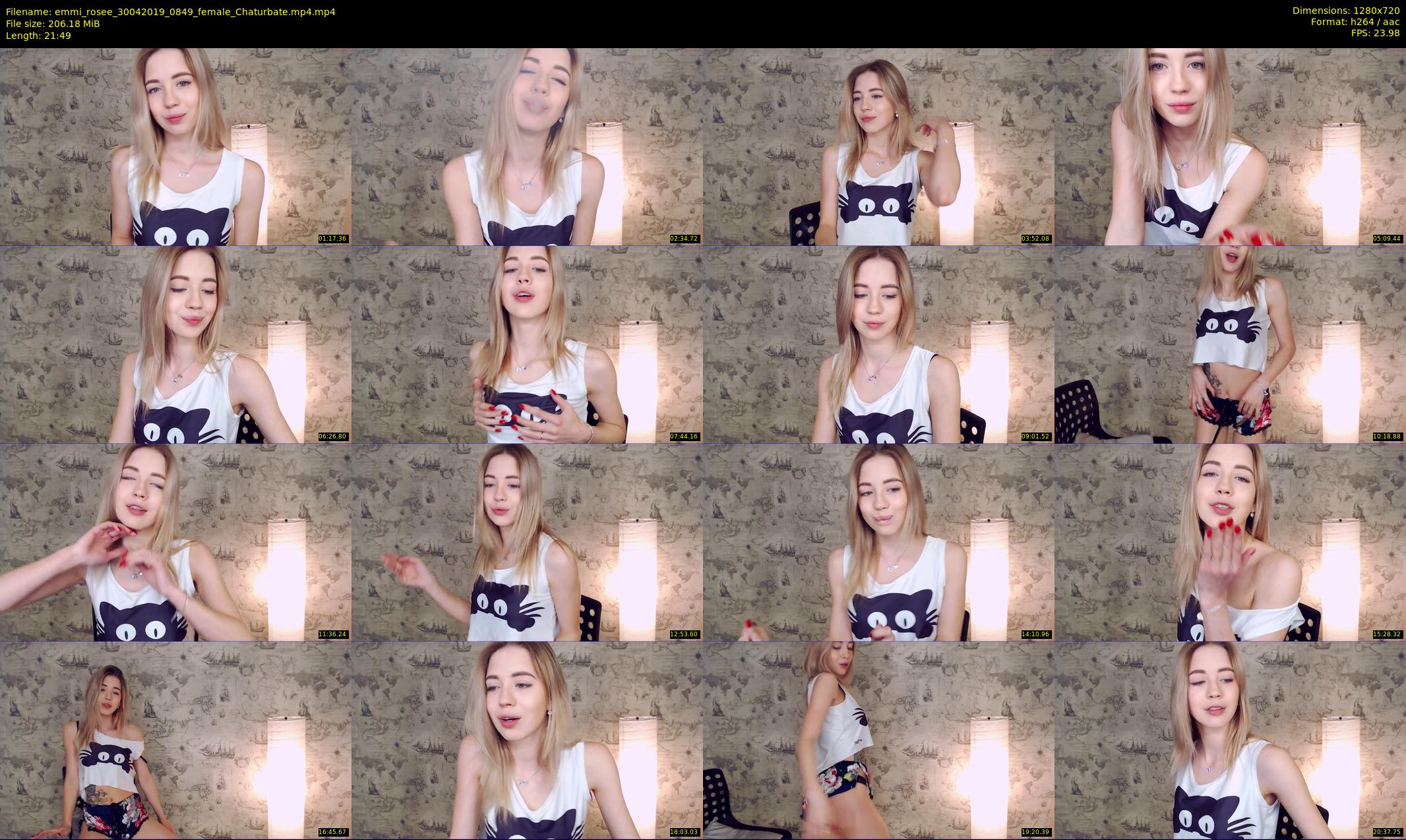 emmi_rosee — 22 minute Chaturbate female cam show recording, 720p, Apr 30, 2019