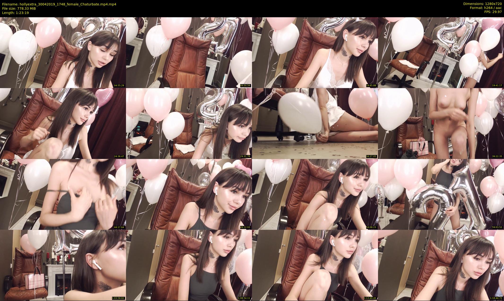 hollyextra — 84 minute Chaturbate female cam show recording, 720p, Apr 30, 2019