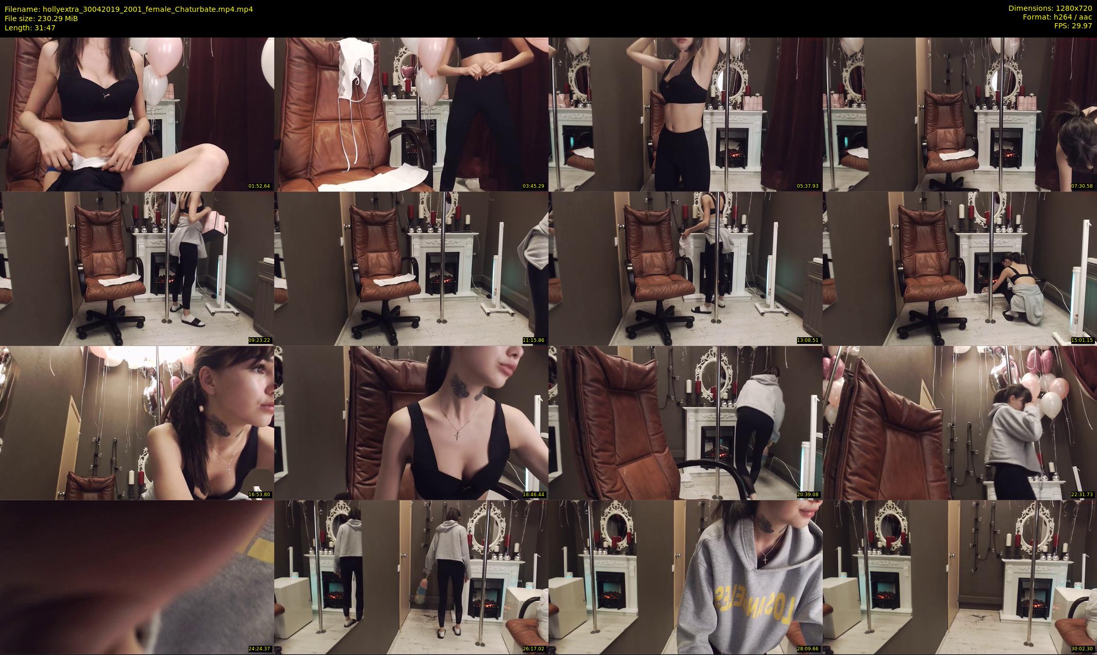 hollyextra — 32 minute Chaturbate female cam show recording, 720p, Apr 30, 2019