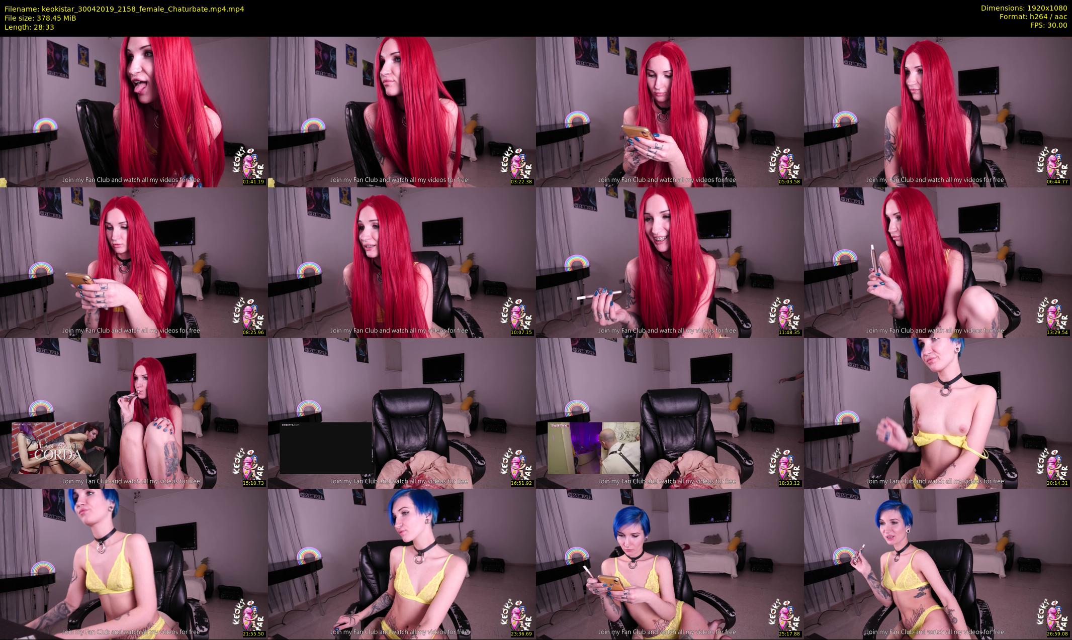 keokistar — 29 minute Chaturbate female cam show recording, 1080p, Apr 30, 2019