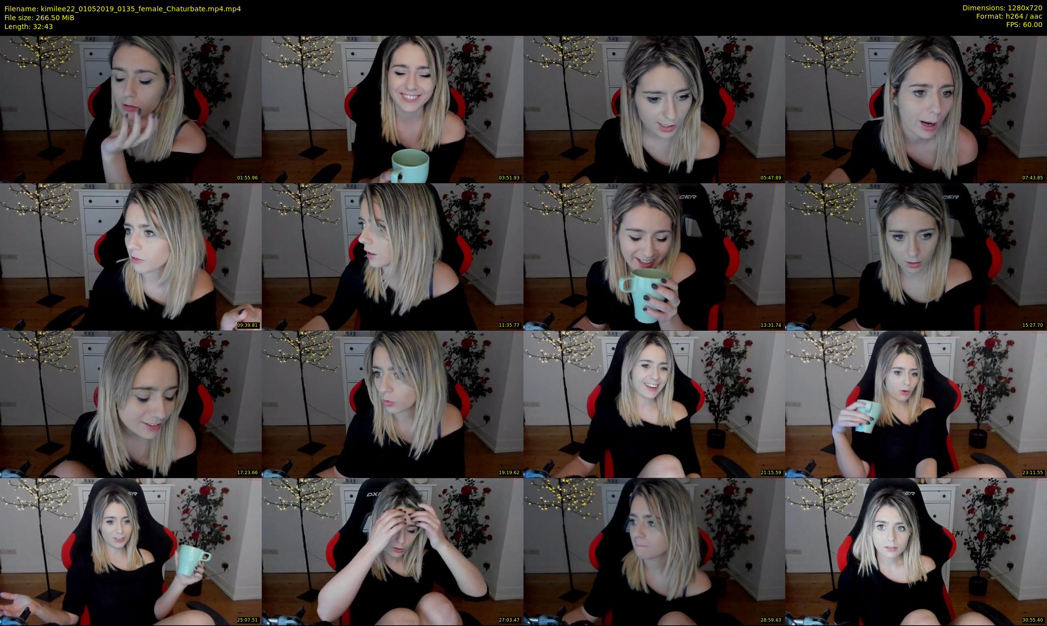 kimilee22 — 33 minute Chaturbate female cam show recording, 720p, May 1, 2019