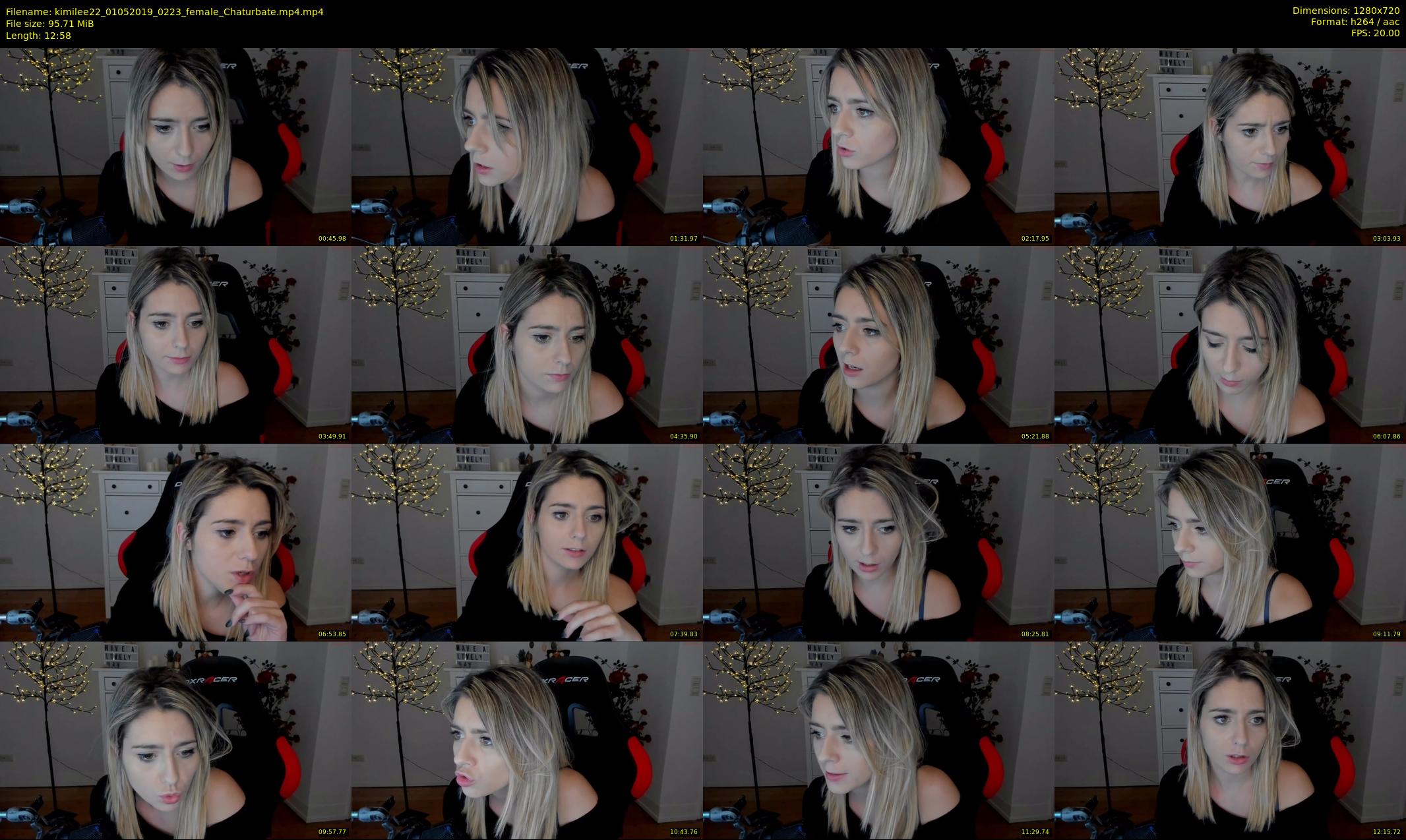 kimilee22 — 13 minute Chaturbate female cam show recording, 720p, May 1, 2019