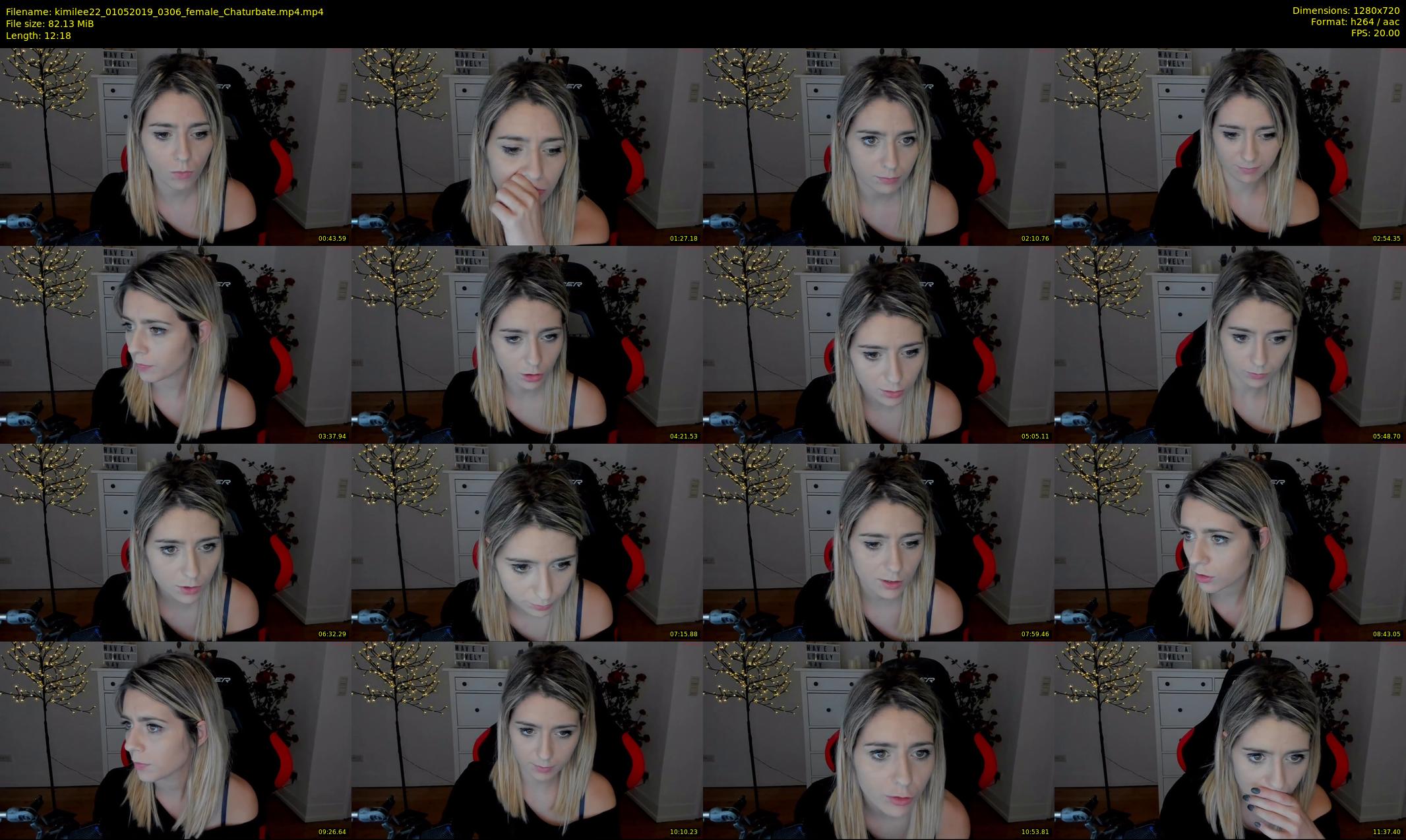 kimilee22 — 13 minute Chaturbate female cam show recording, 720p, May 1, 2019