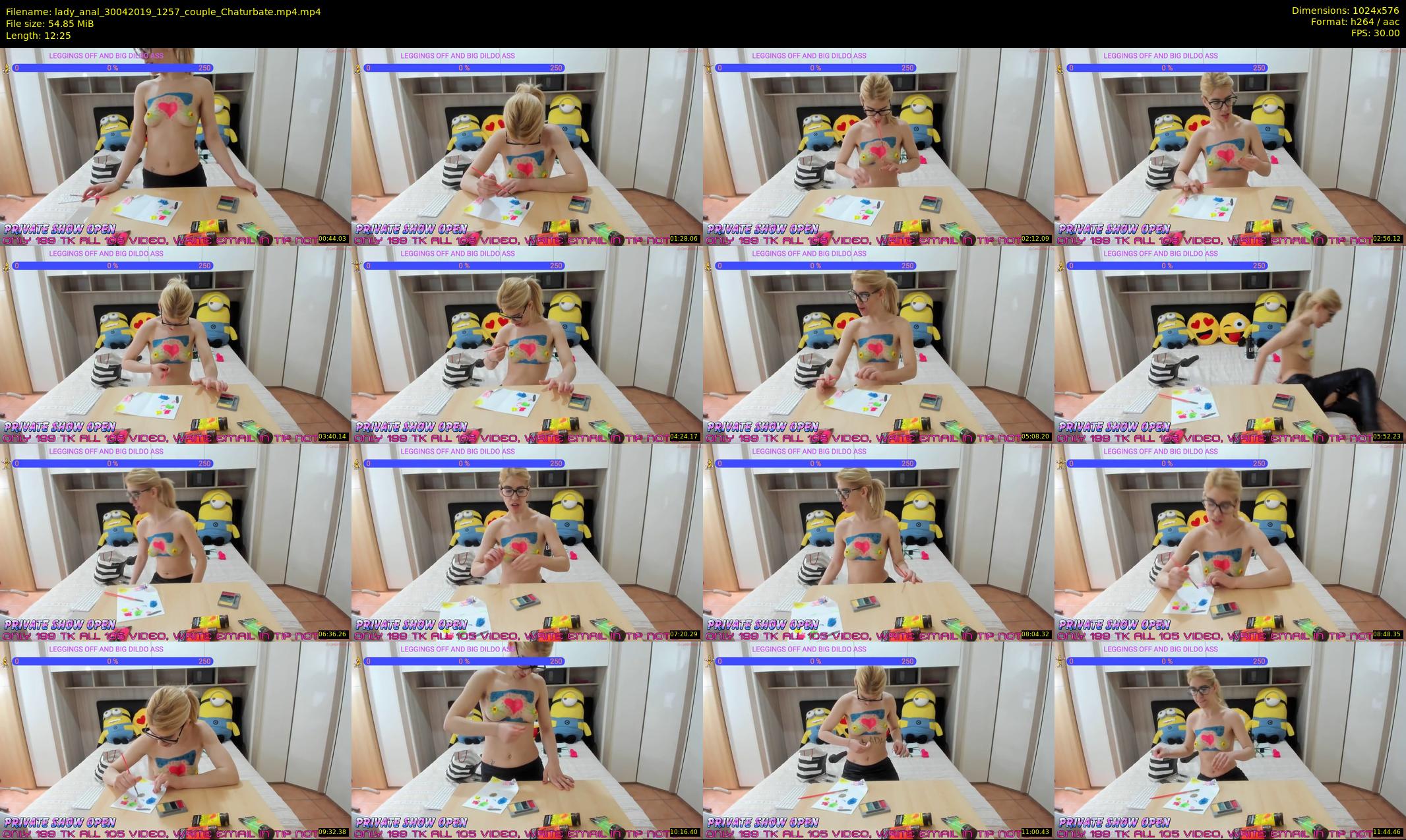 lady_anal — 13 minute Chaturbate female cam show recording, 480p, Apr 30, 2019