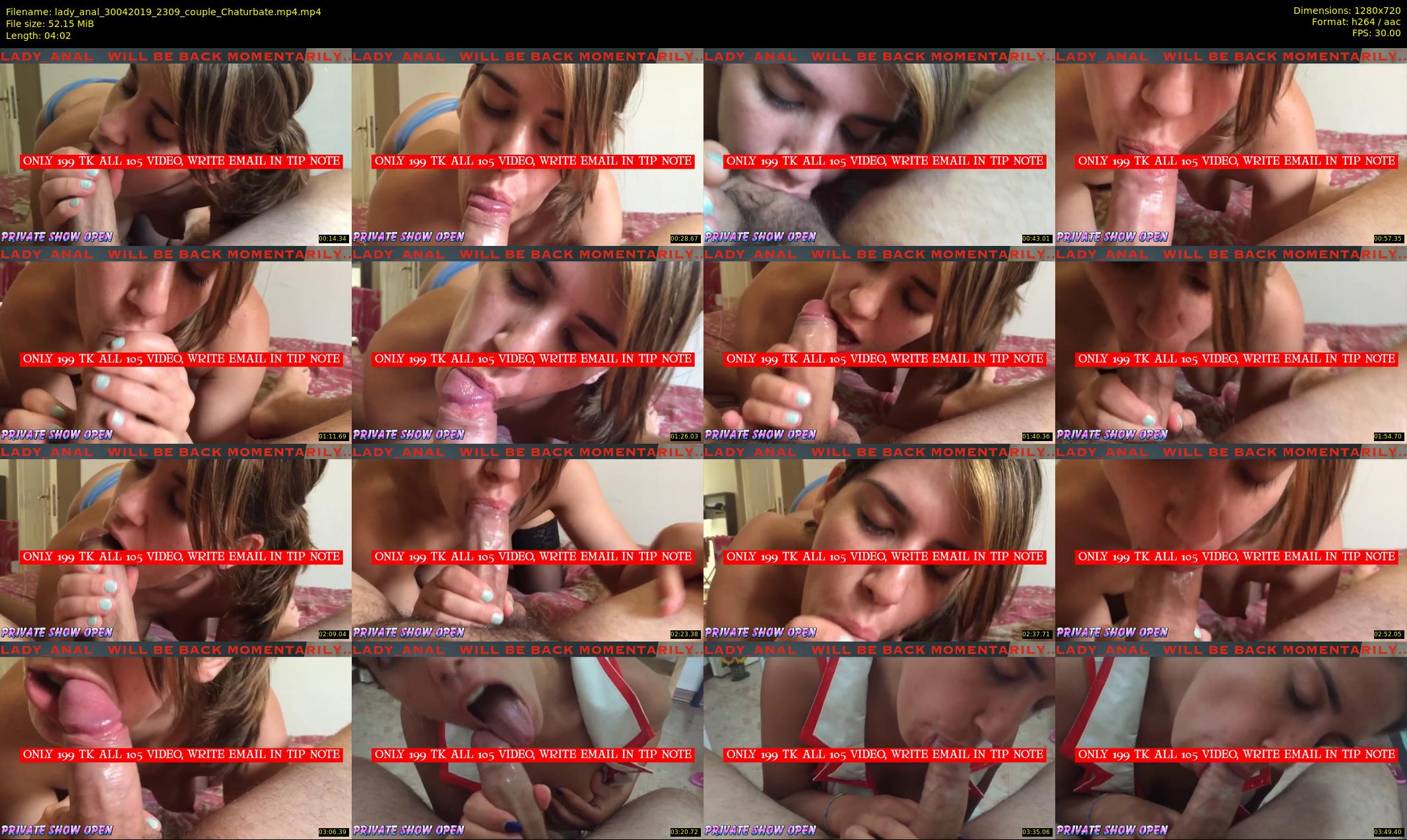 lady_anal — 5 minute Chaturbate female cam show recording, 720p, Apr 30, 2019