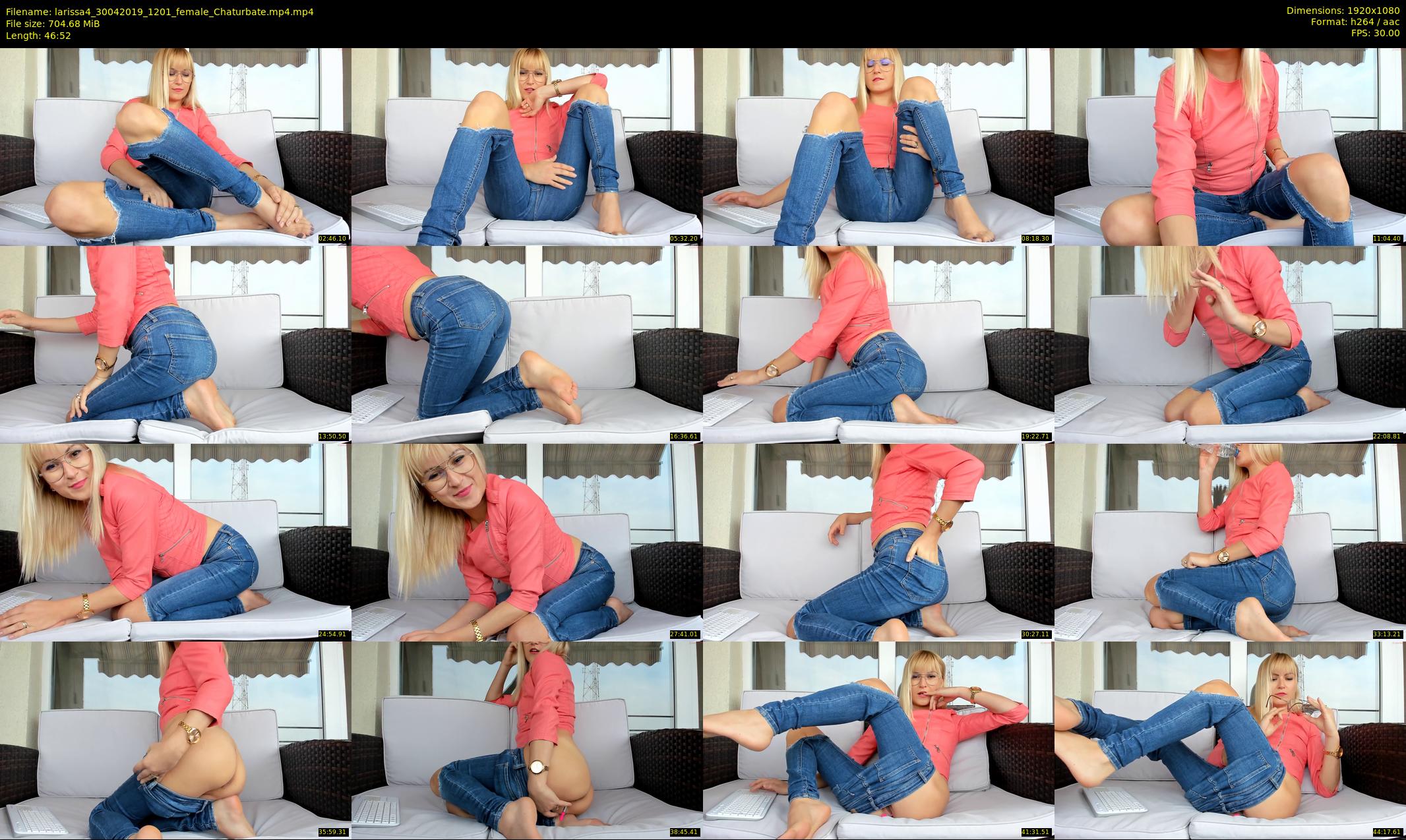 larissa4 — 47 minute Chaturbate female cam show recording, 1080p, Apr 30, 2019
