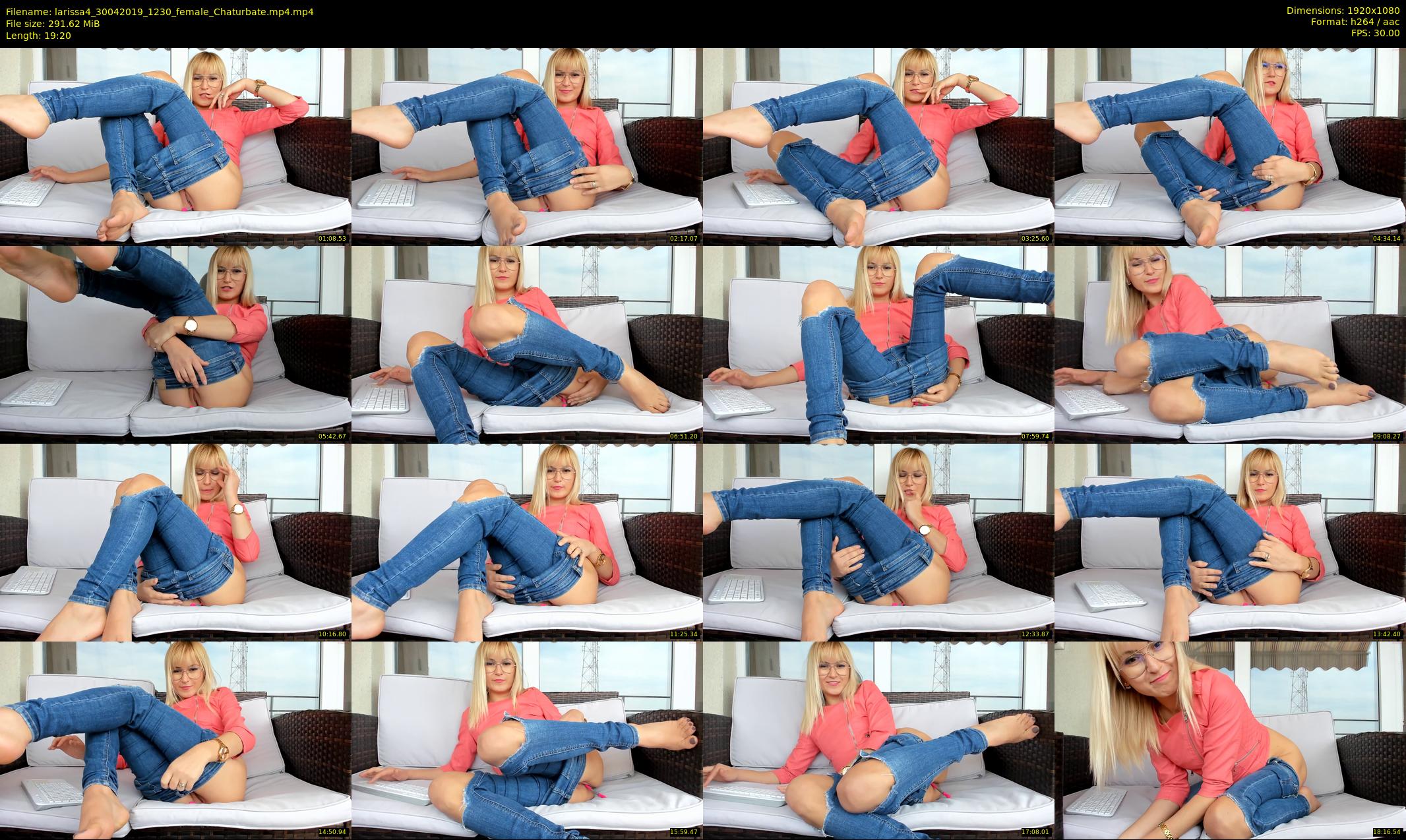 larissa4 — 20 minute Chaturbate female cam show recording, 1080p, Apr 30, 2019