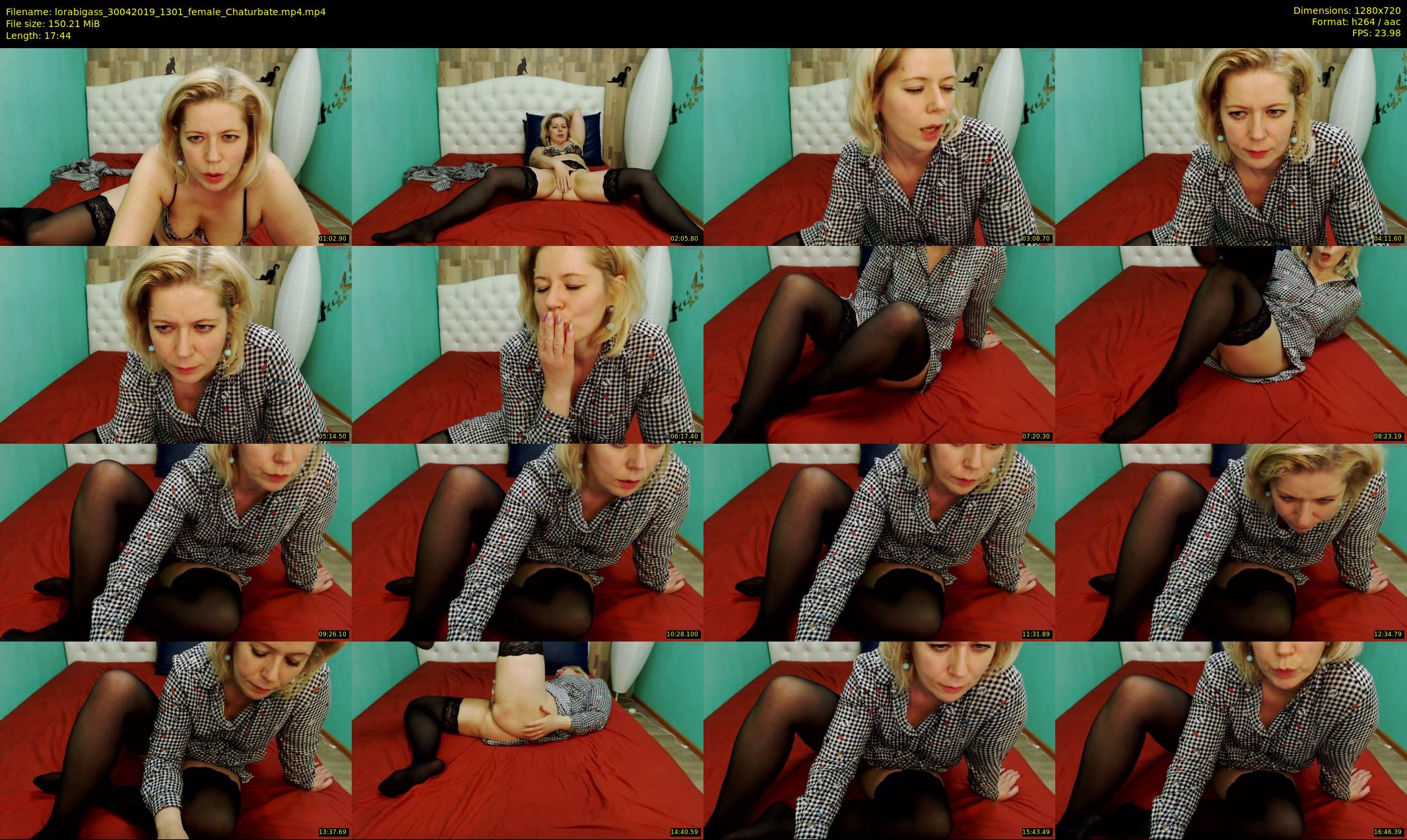 lorabigass — 18 minute Chaturbate female cam show recording, 720p, Apr 30, 2019