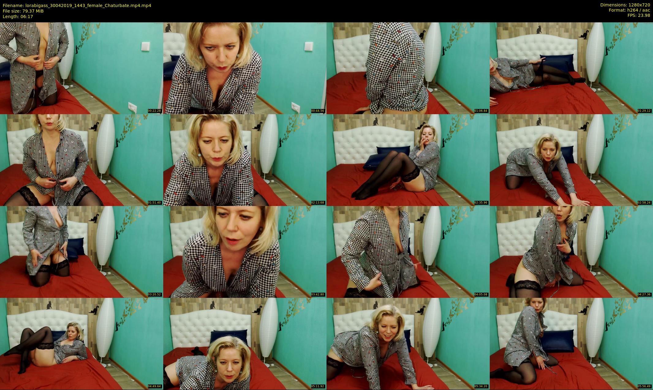 lorabigass — 7 minute Chaturbate female cam show recording, 720p, Apr 30, 2019