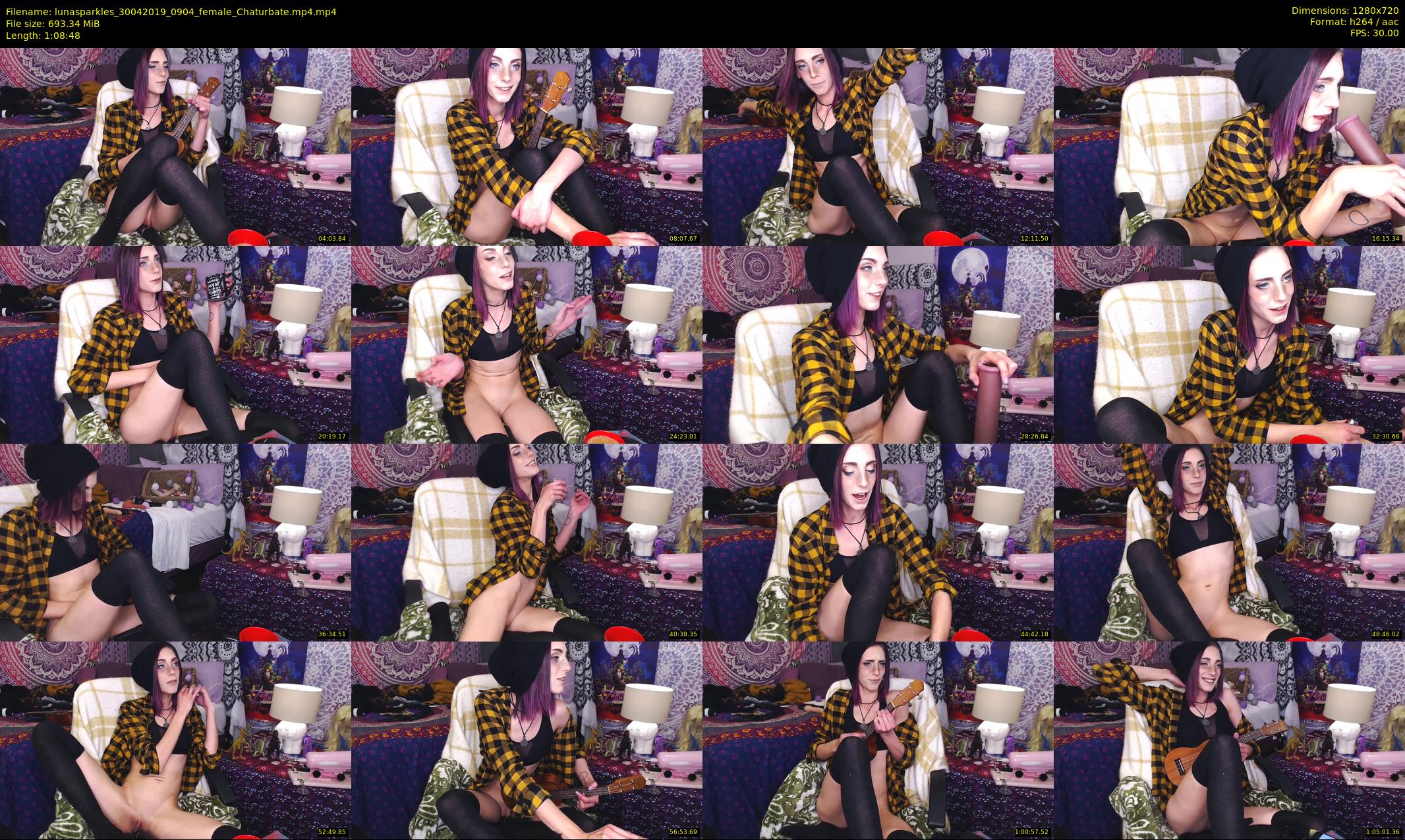 lunasparkles — 69 minute Chaturbate female cam show recording, 720p, Apr 30, 2019