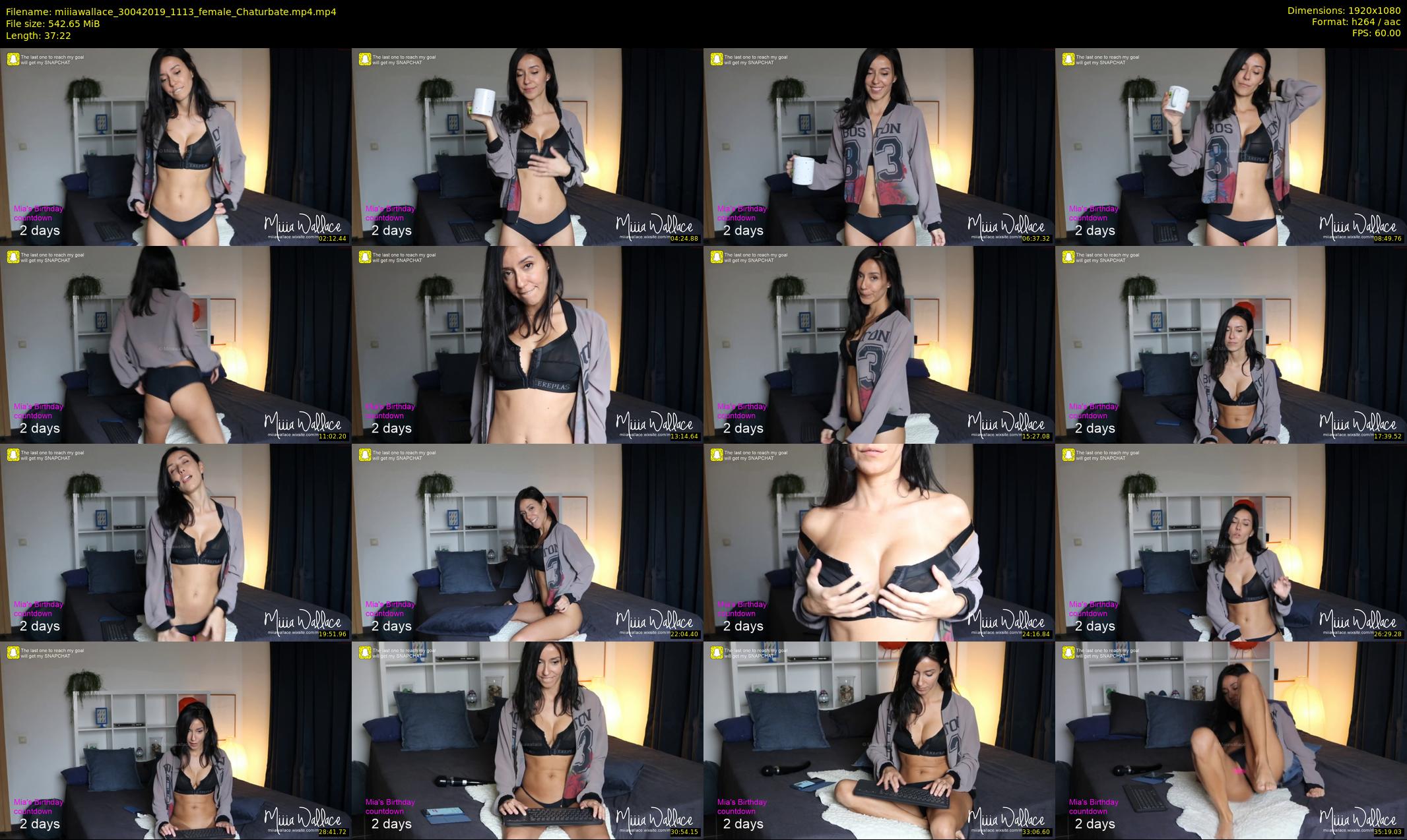 miiiawallace — 38 minute Chaturbate female cam show recording, 1080p, Apr 30, 2019