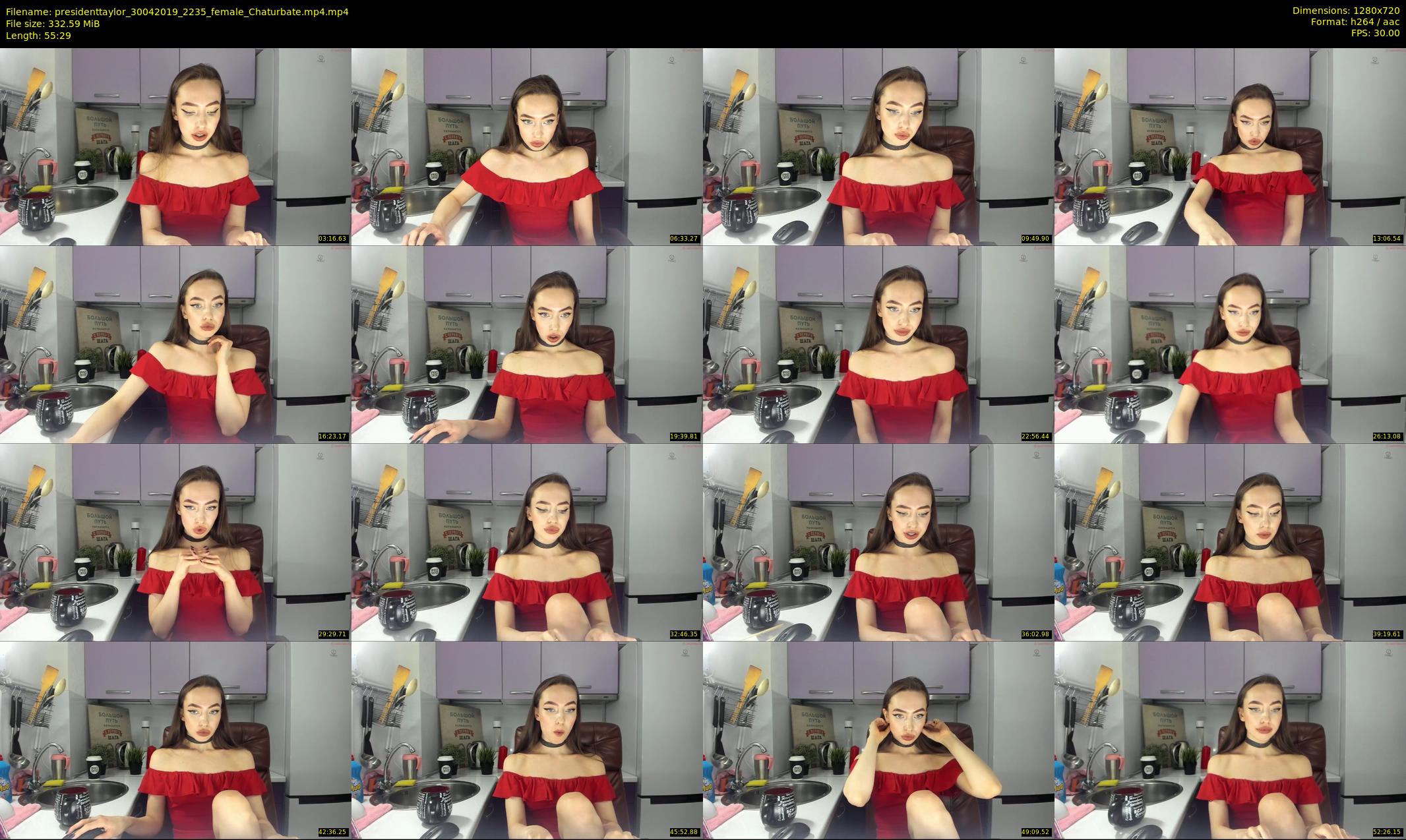 presidenttaylor — 56 minute Chaturbate female cam show recording, 720p, Apr 30, 2019