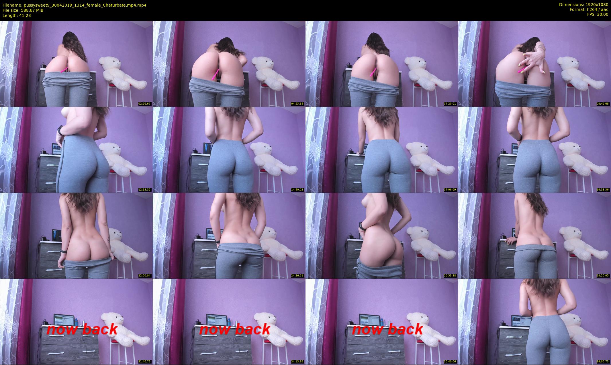 pussysweet9 — 42 minute Chaturbate female cam show recording, 1080p, Apr 30, 2019