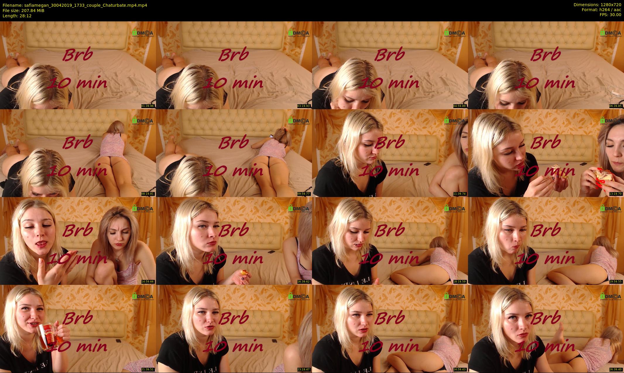 safiamegan — 29 minute Chaturbate couple cam show recording, 720p, Apr 30, 2019