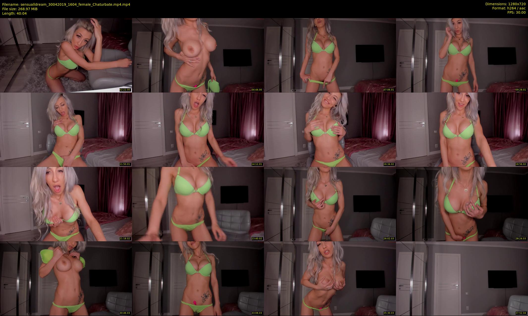 sensualldream — 41 minute Chaturbate female cam show recording, 720p, Apr 30, 2019
