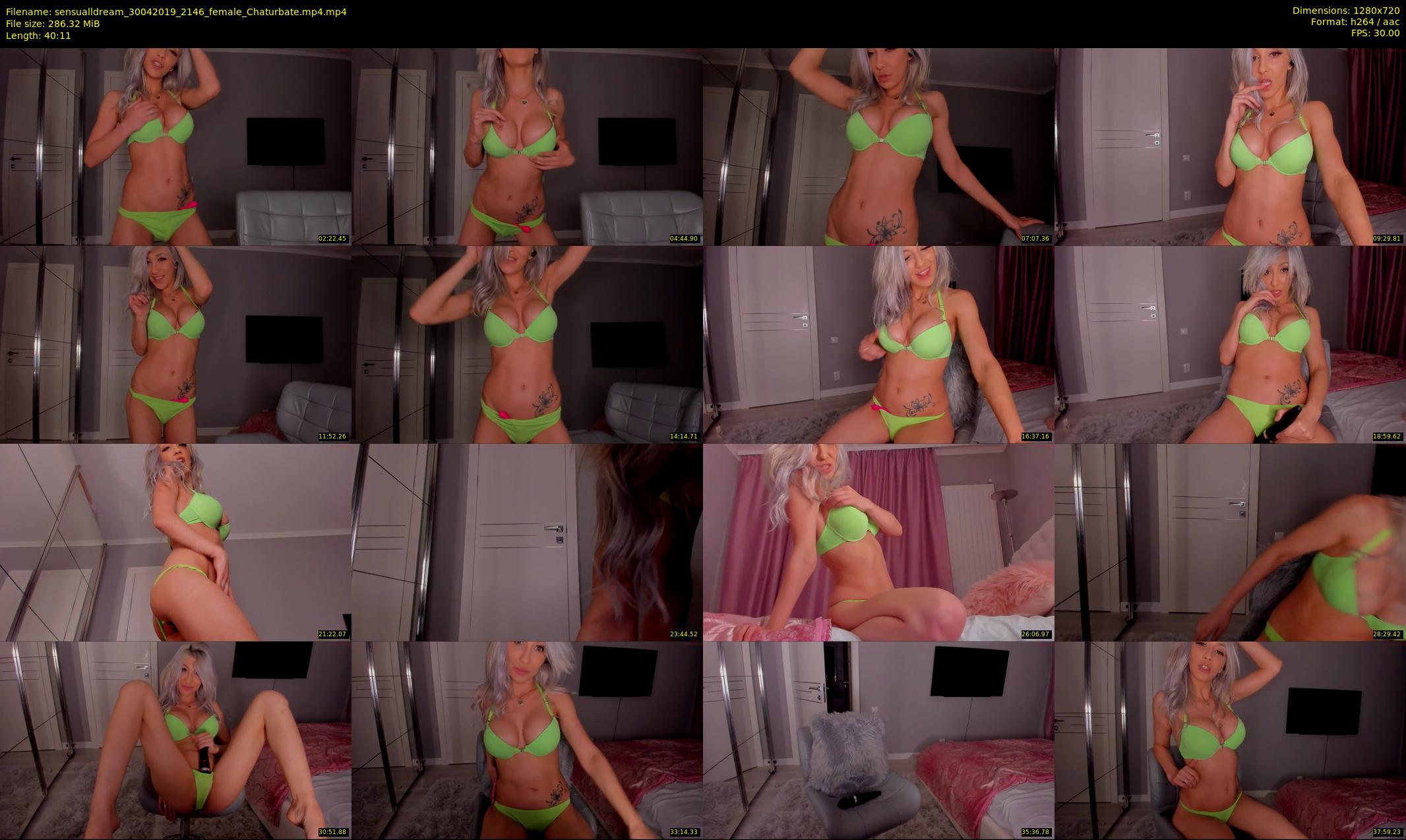 sensualldream — 41 minute Chaturbate female cam show recording, 720p, Apr 30, 2019