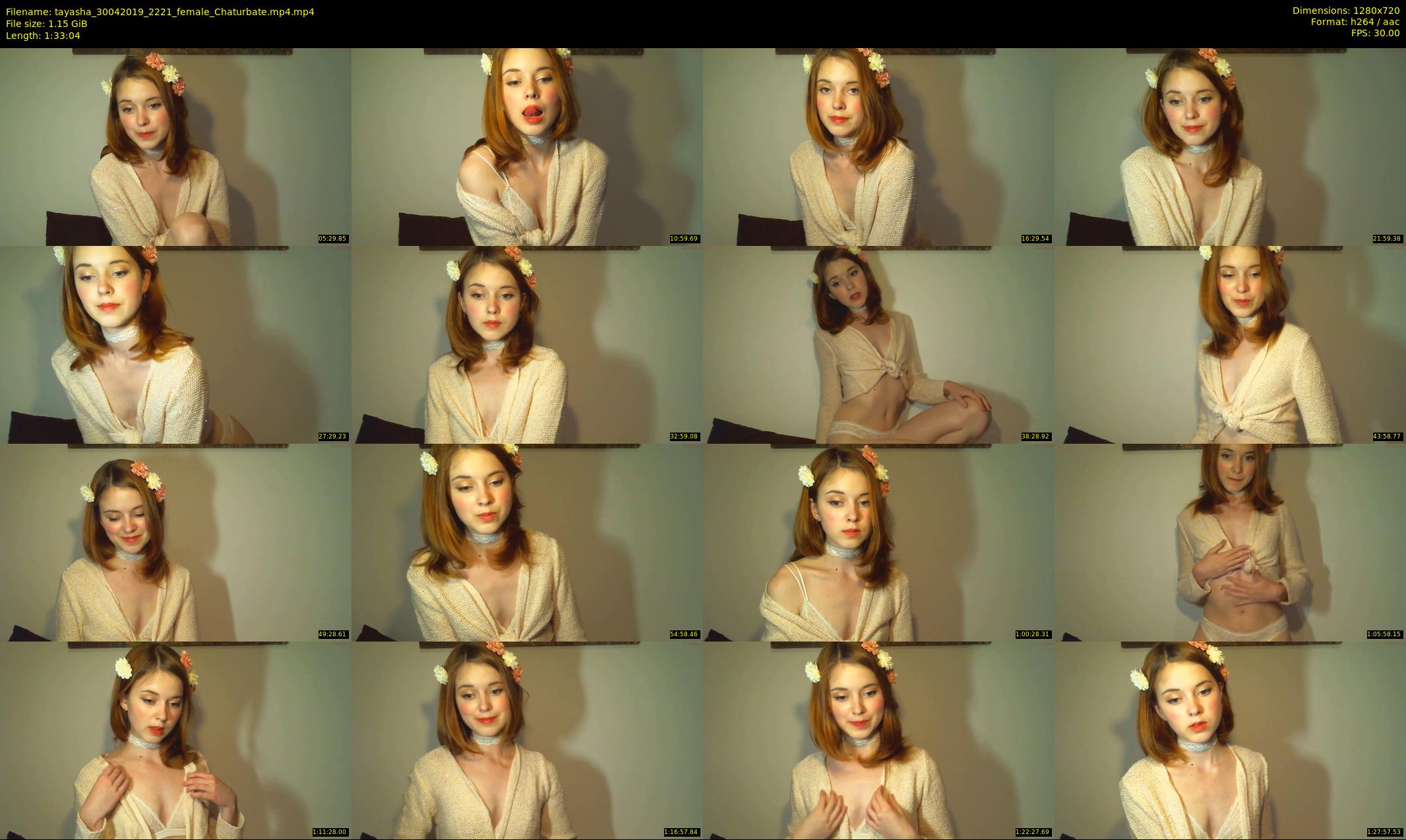 tayasha — 94 minute Chaturbate female cam show recording, 720p, Apr 30, 2019