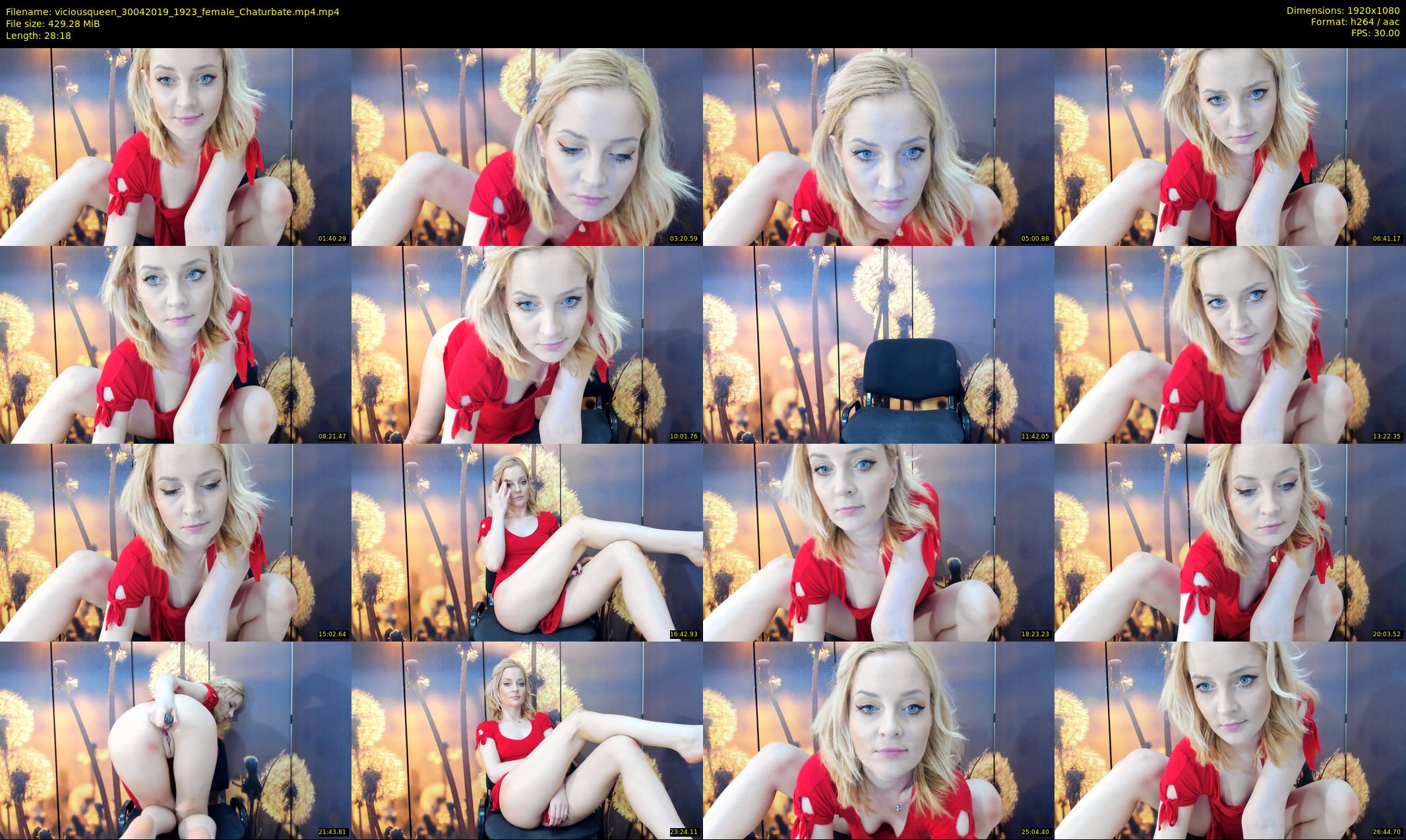 viciousqueen — 29 minute Chaturbate female cam show recording, 1080p, Apr 30, 2019