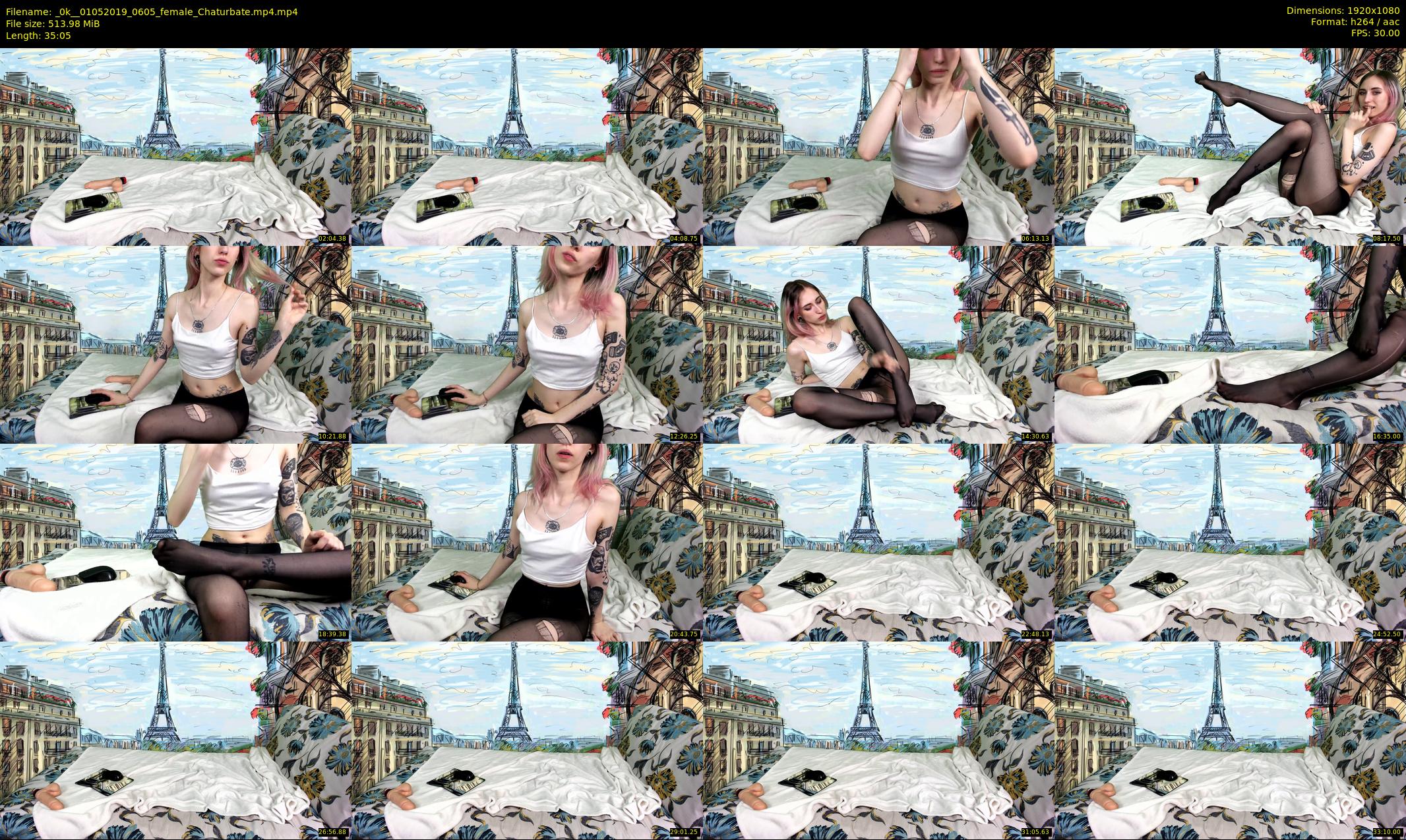 _0k_ — 36 minute Chaturbate female cam show recording, 1080p, May 1, 2019
