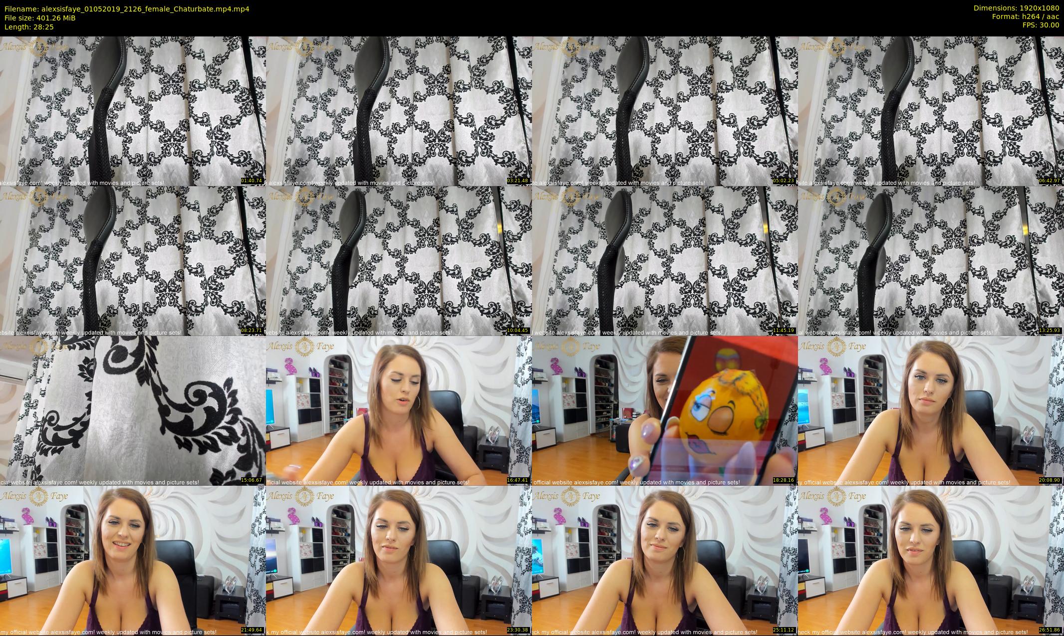 alexsisfaye — 29 minute Chaturbate female cam show recording, 1080p, May 1, 2019