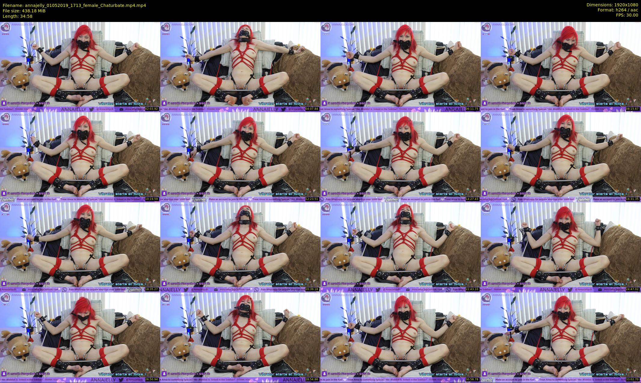 annajelly — 35 minute Chaturbate couple cam show recording, 1080p, May 1, 2019