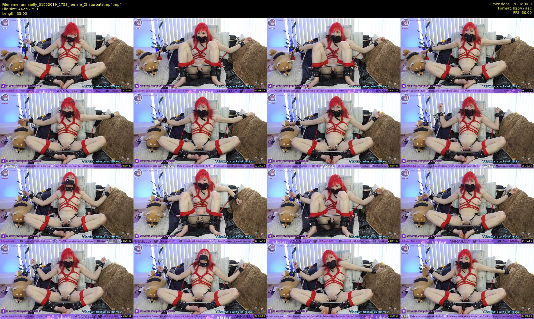 annajelly — 35 minute Chaturbate couple cam show recording, 1080p, May 1, 2019
