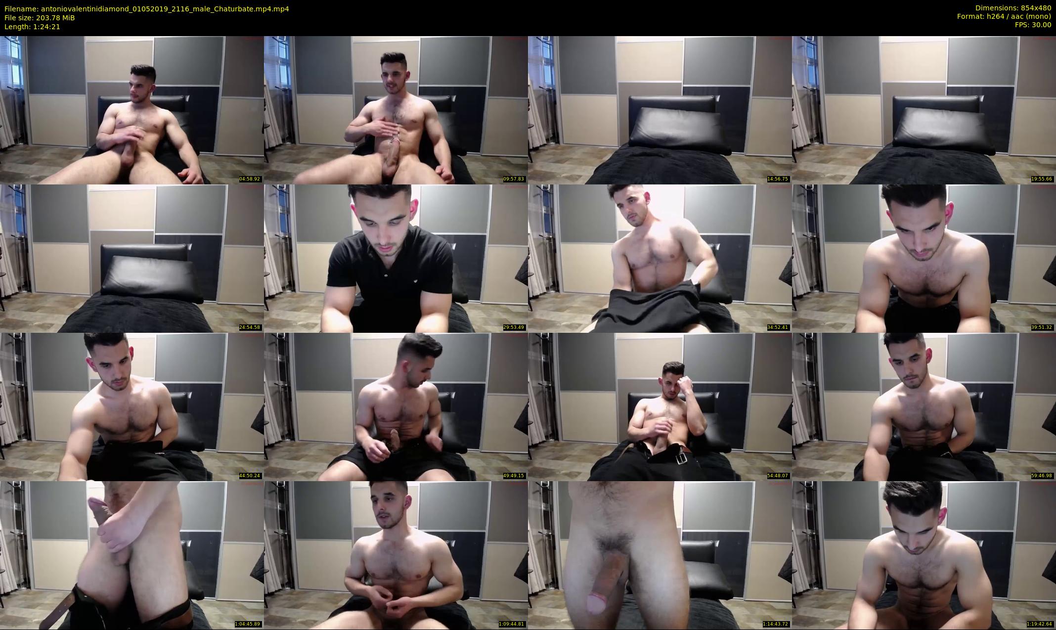 antoniovalentinidiamond — 85 minute Chaturbate male cam show recording, 480p, May 1, 2019