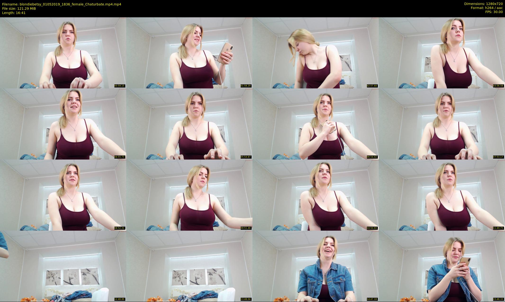 blondiebetsy — 17 minute Chaturbate female cam show recording, 720p, May 1, 2019