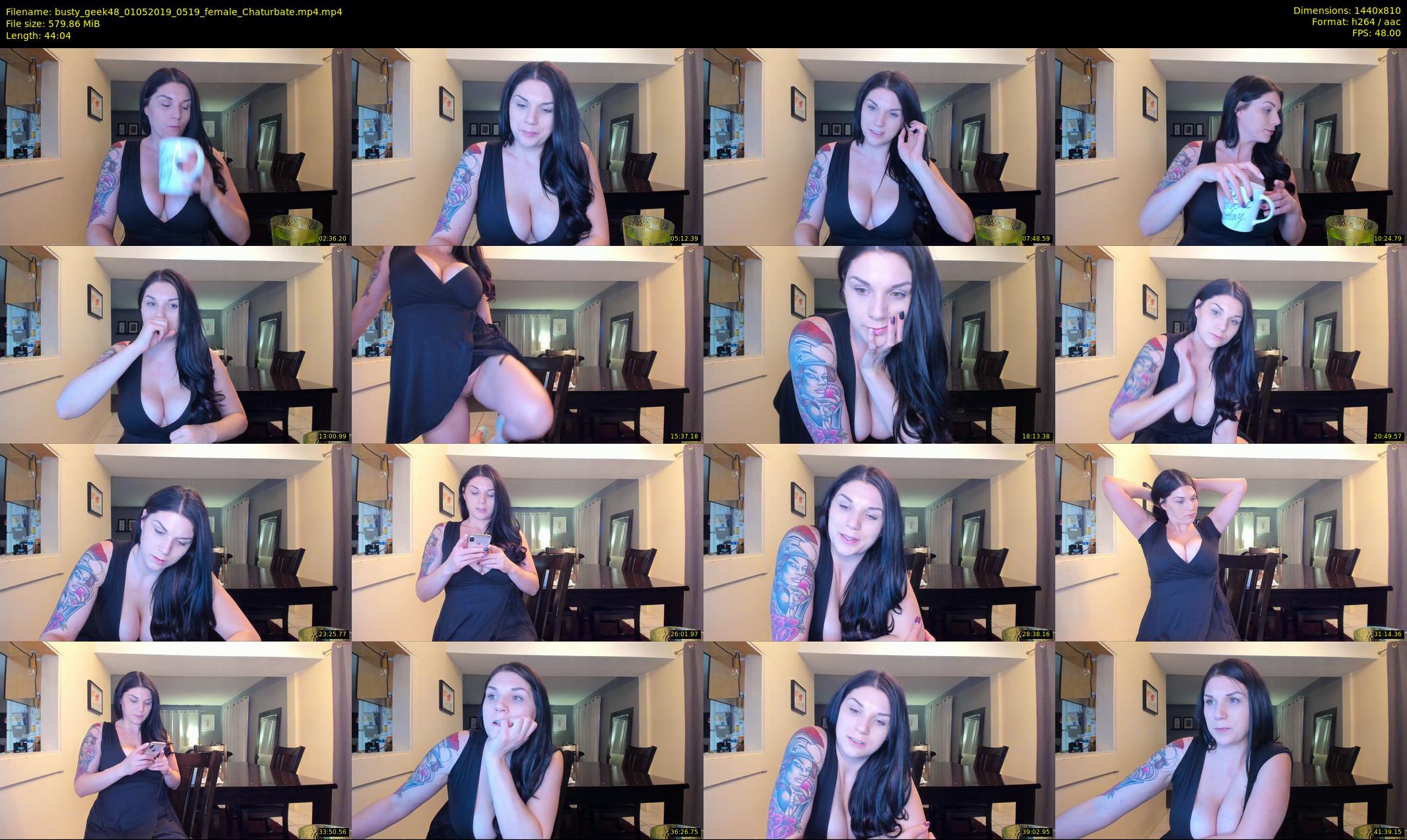 busty_geek48 — 45 minute Chaturbate female cam show recording, 720p, May 1, 2019
