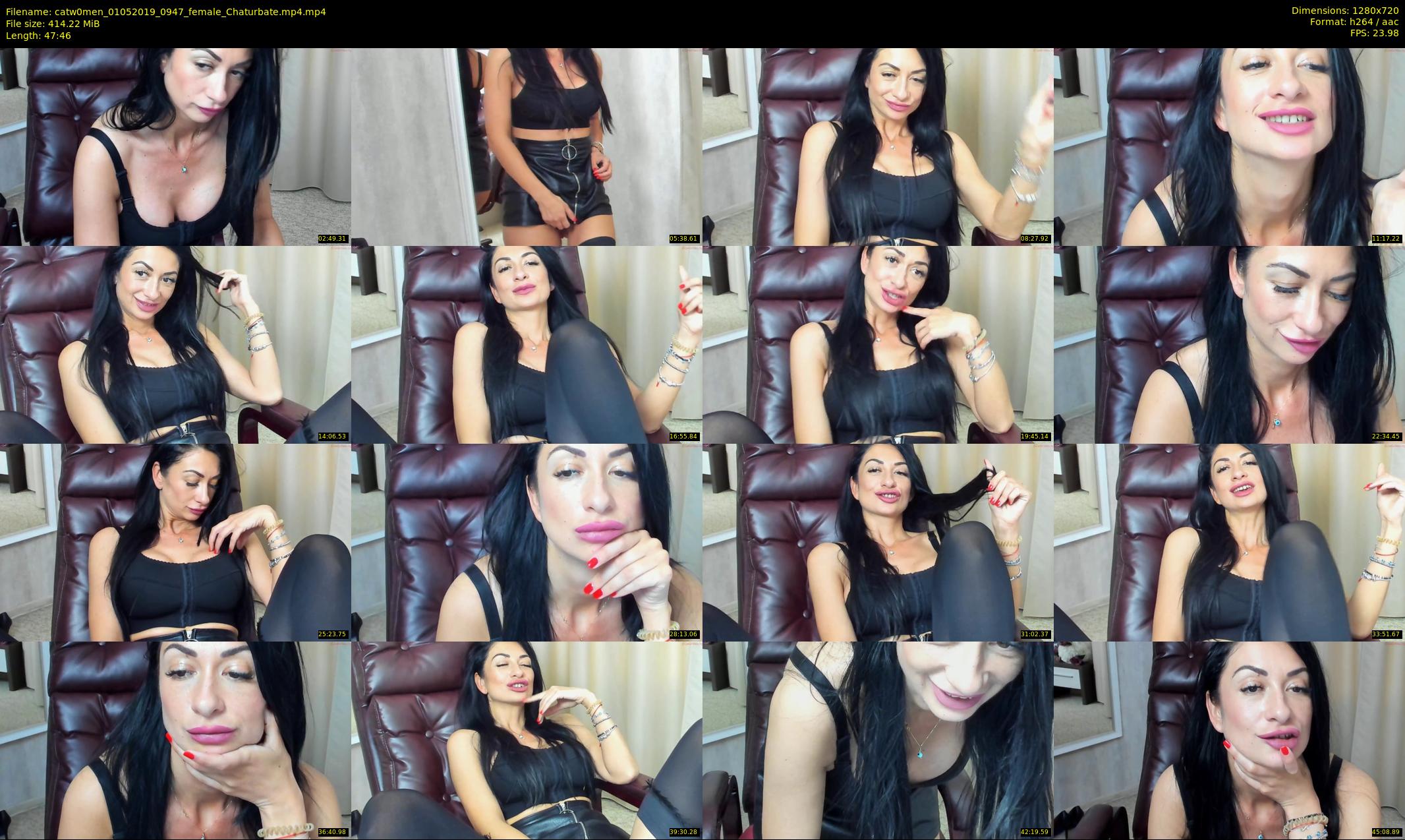 catw0men — 48 minute Chaturbate female cam show recording, 720p, May 1, 2019