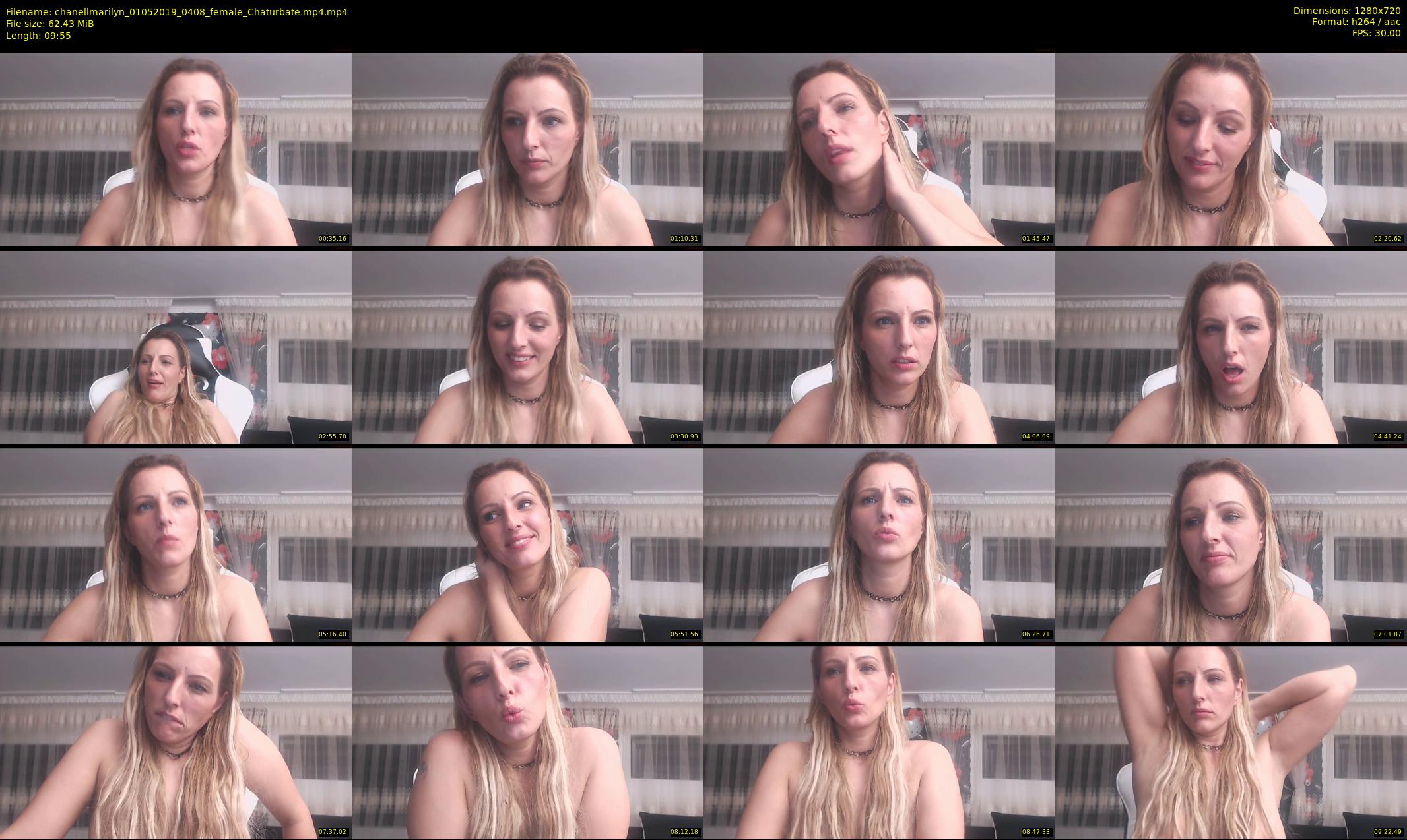 chanellmarilyn — 10 minute Chaturbate female cam show recording, 720p, May 1, 2019